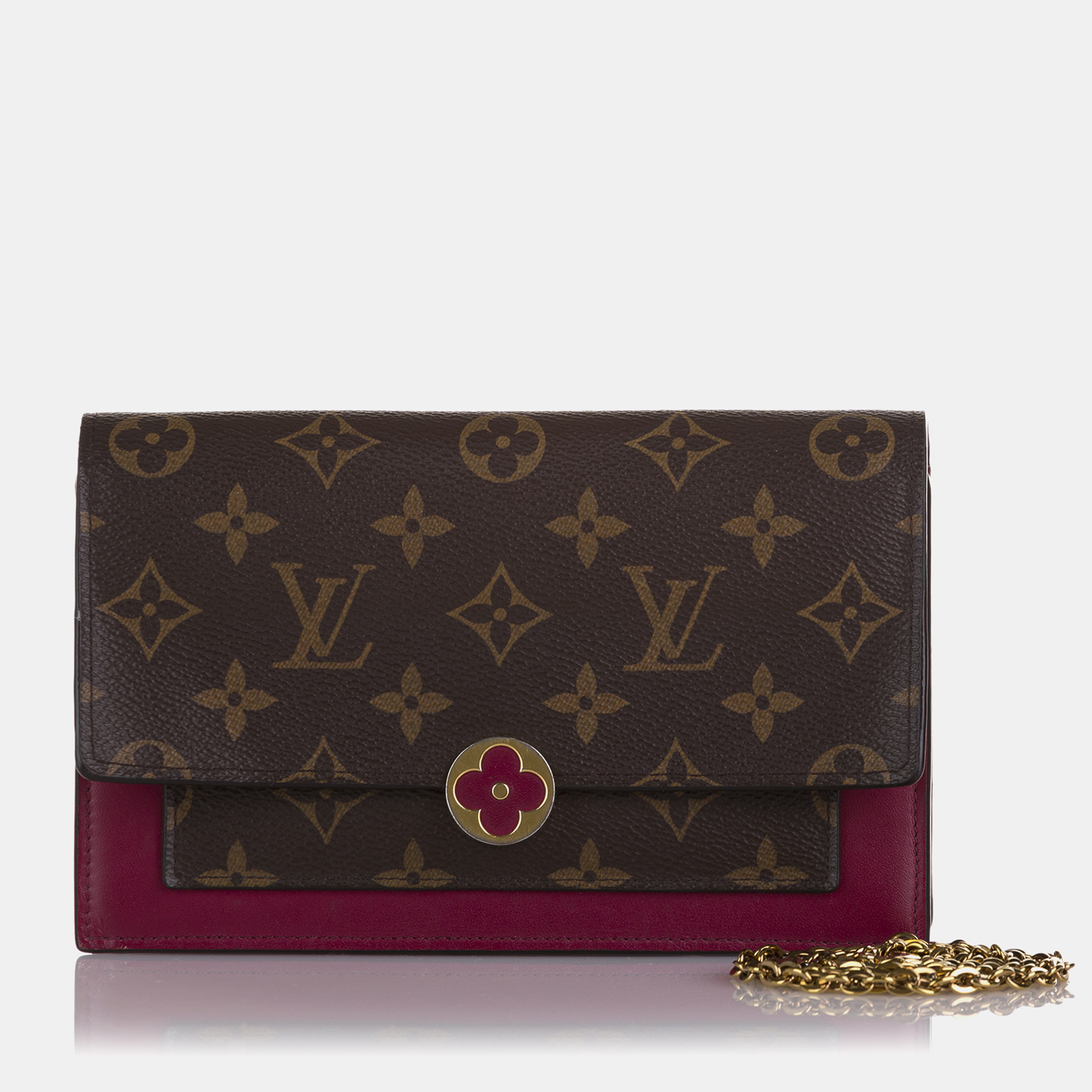 Louis Vuitton Monogram Flore Wallet On Chain