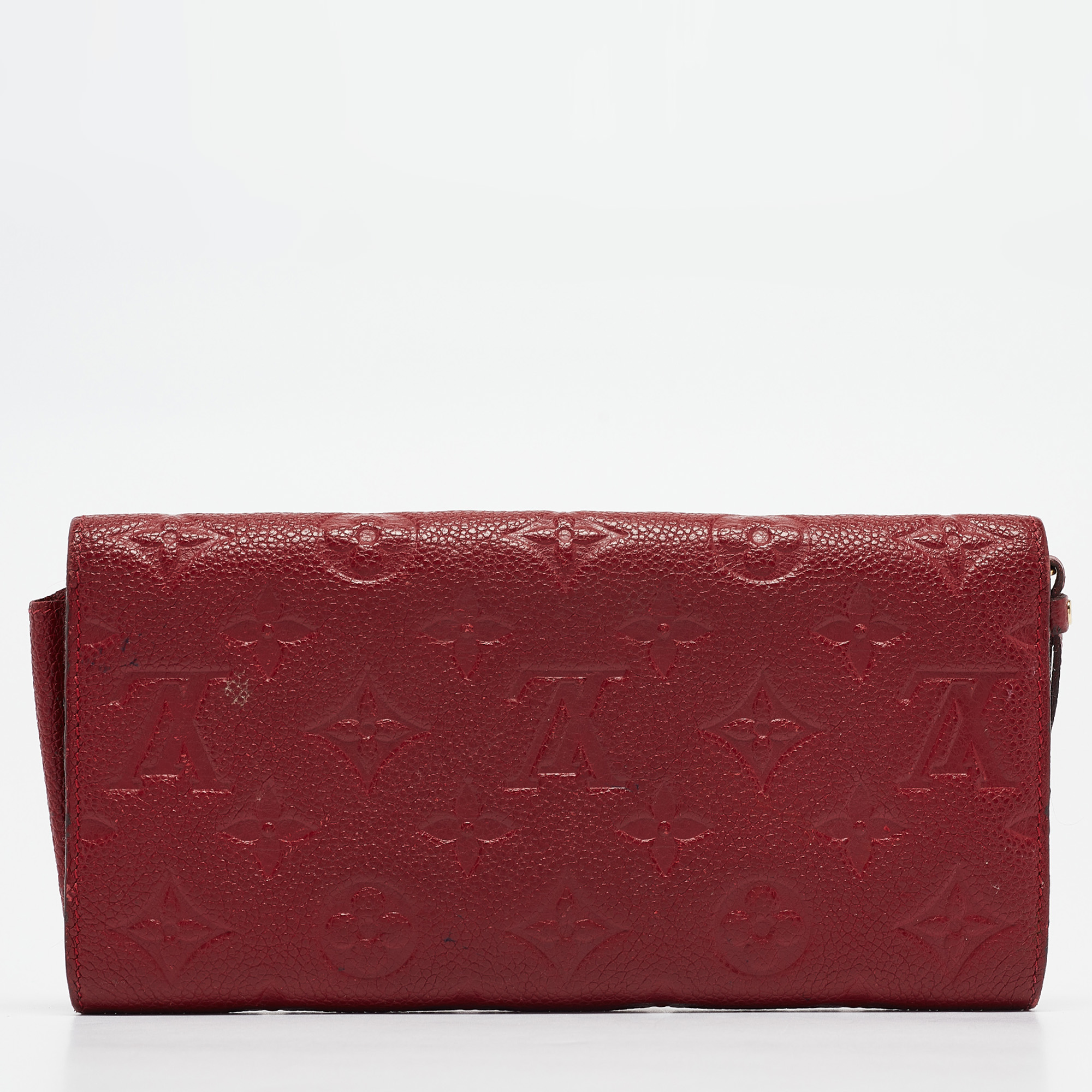 Louis Vuitton Aurore Monogram Empreinte Leather Sarah Wallet