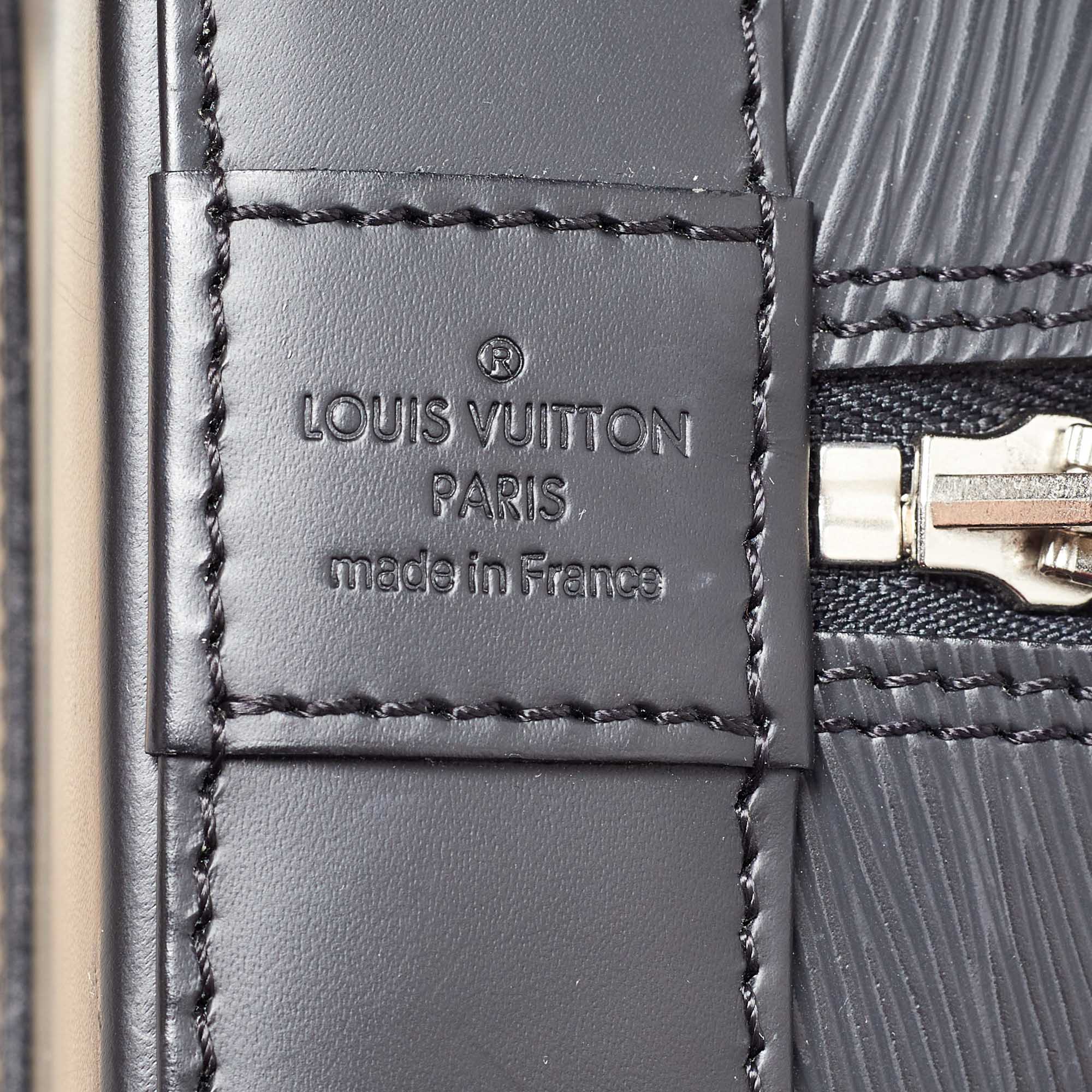 Louis Vuitton Black Epi Leather Alma MM Bag