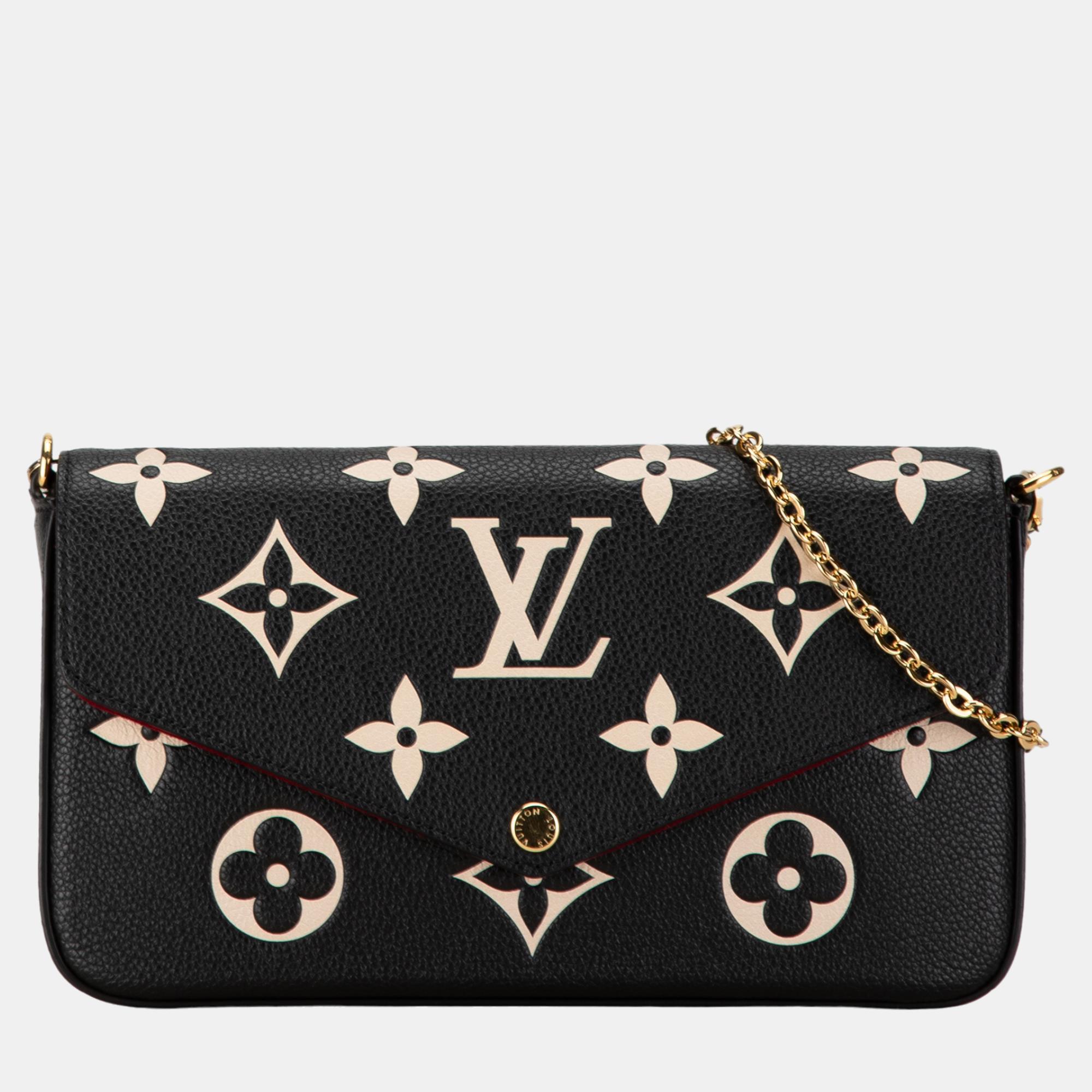Louis Vuitton Black Monogram Empriente Bicolor Leather Pochette Felicie Shoulder Bag
Louis Vuitton Black Monogram Empriente Bicolor Leather Pochette Felicie Shoulder Bag