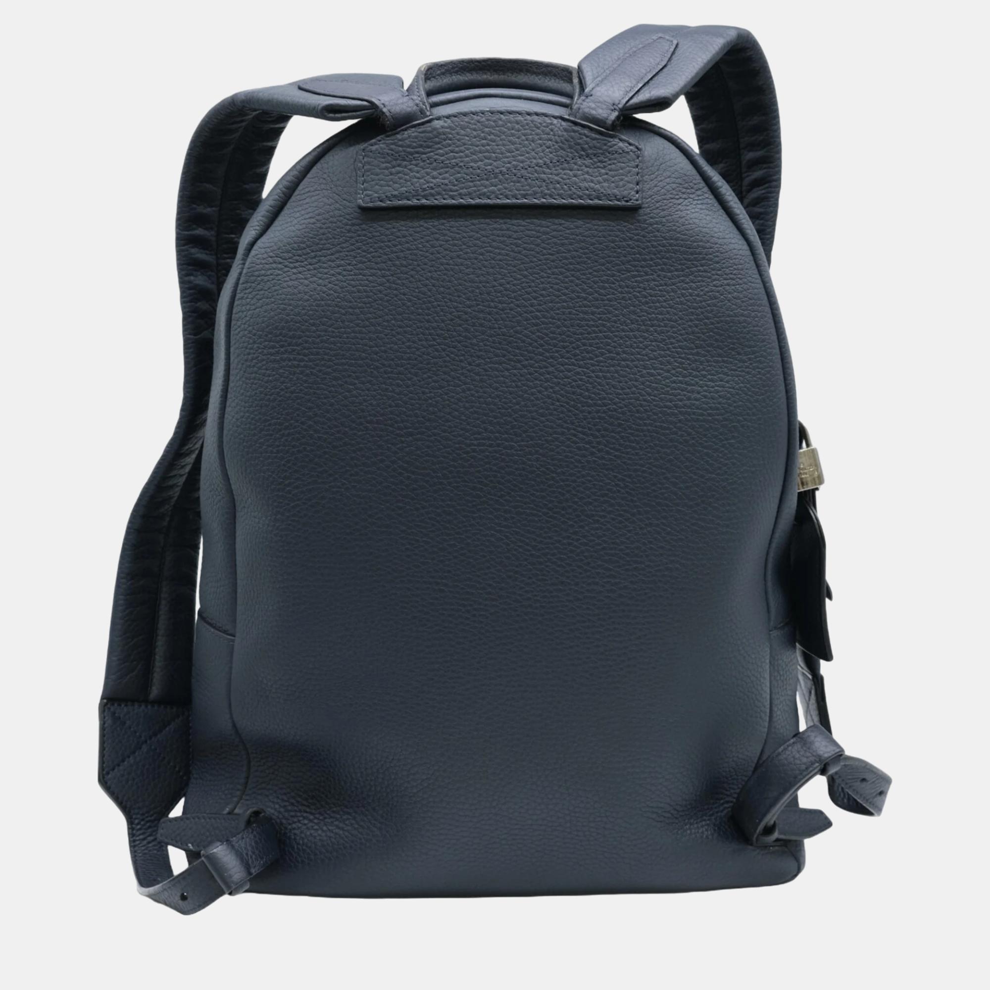 Louis Vuitton Dark Navy Blue Leather Armand Backpack