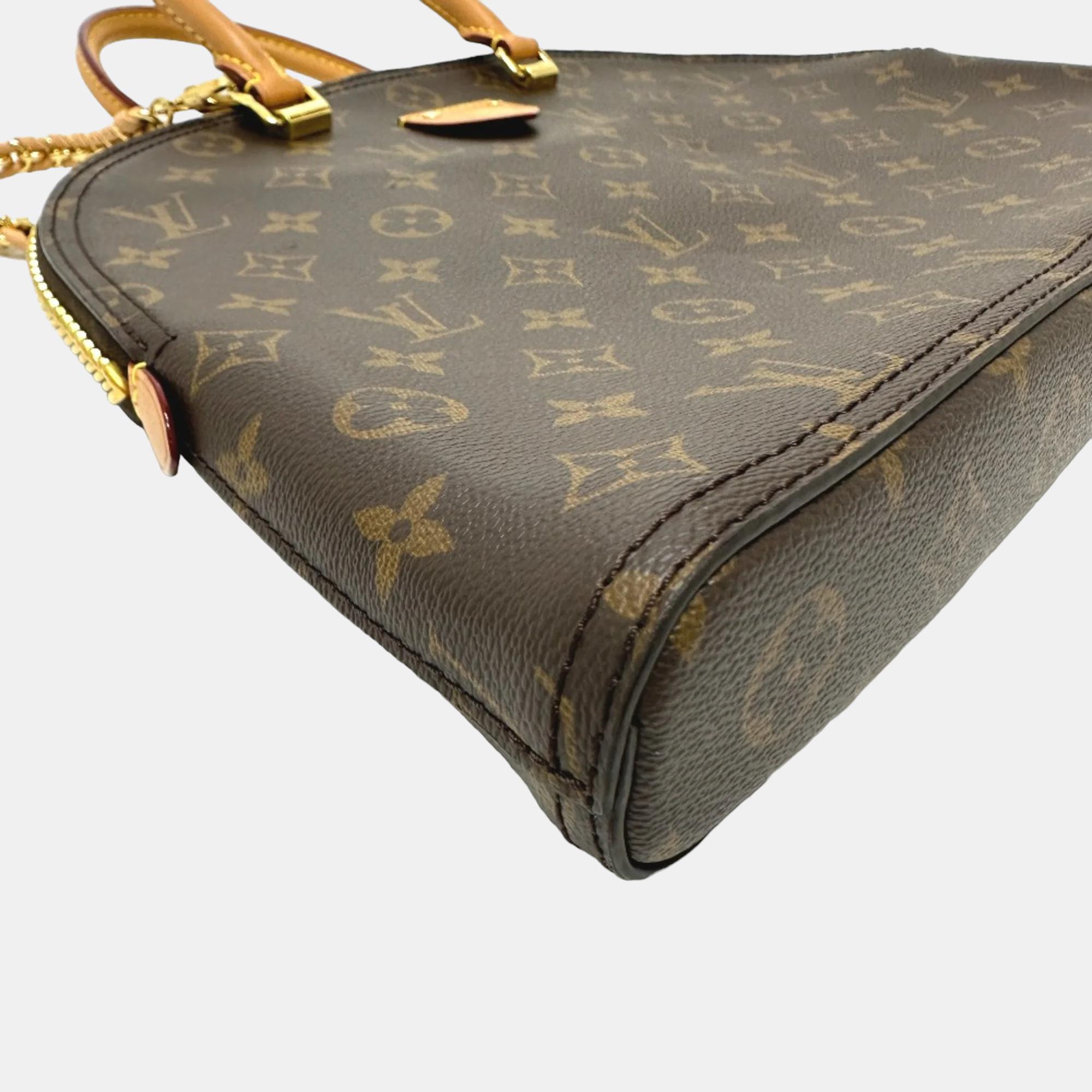 Louis Vuitton Brown Monogram Canvas Moon Alma Satchel