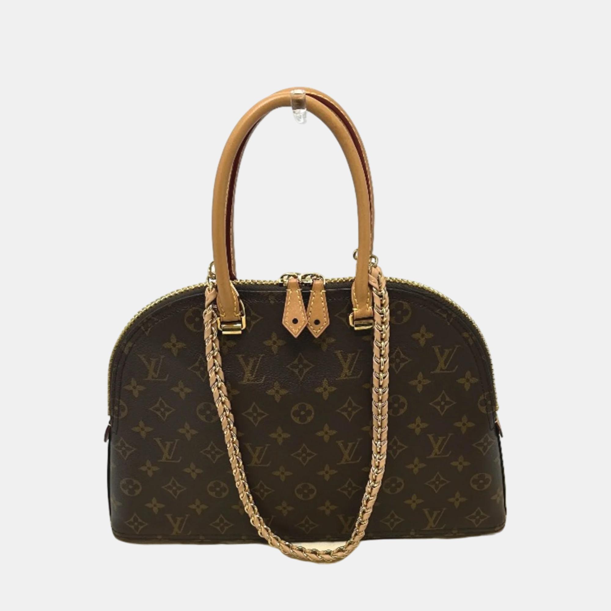 Louis Vuitton Brown Monogram Canvas Moon Alma Satchel