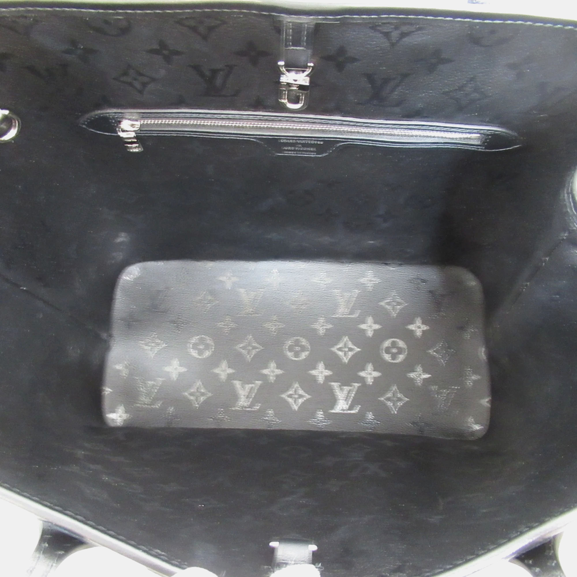 Louis Vuitton X UF  Black/White Tufted Monogram Neverfull MM Tote Bag