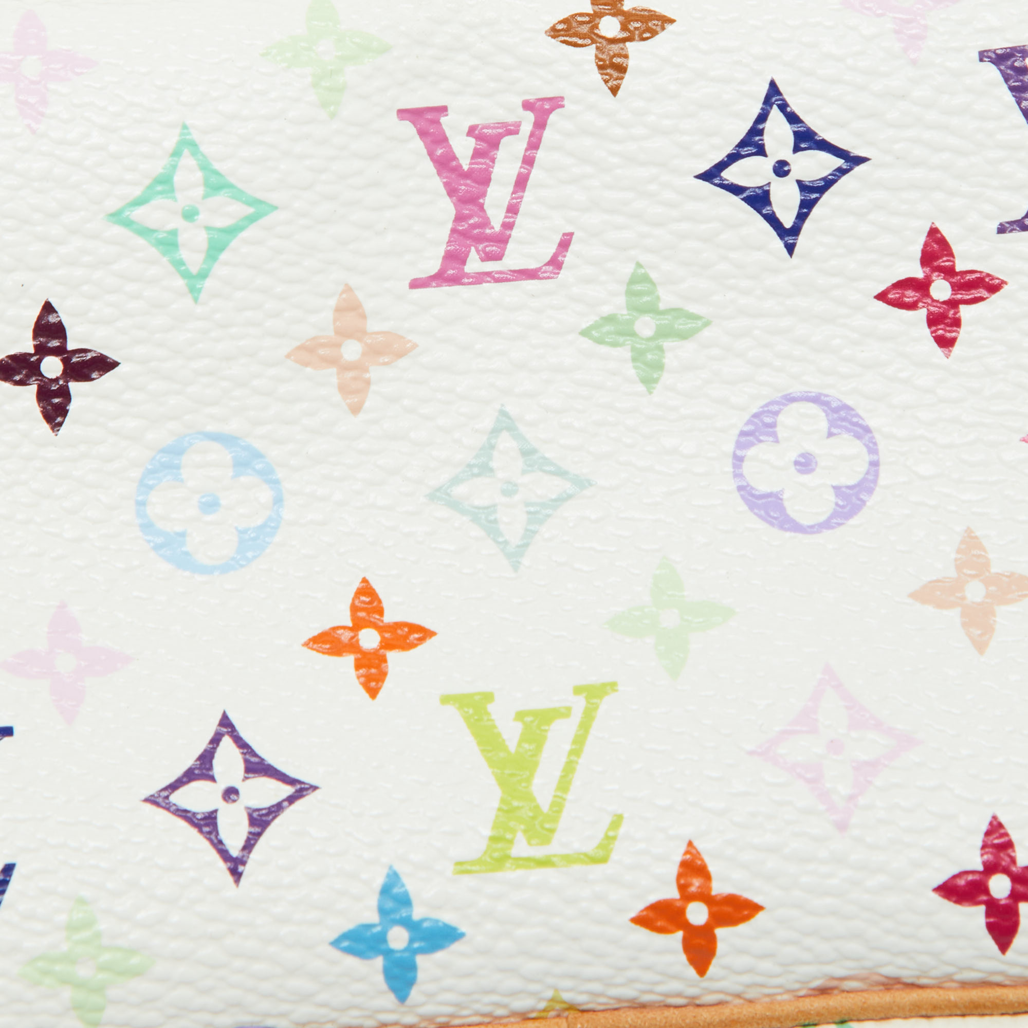 Louis Vuitton White Monogram Multicolore Canvas Wapity Pouch