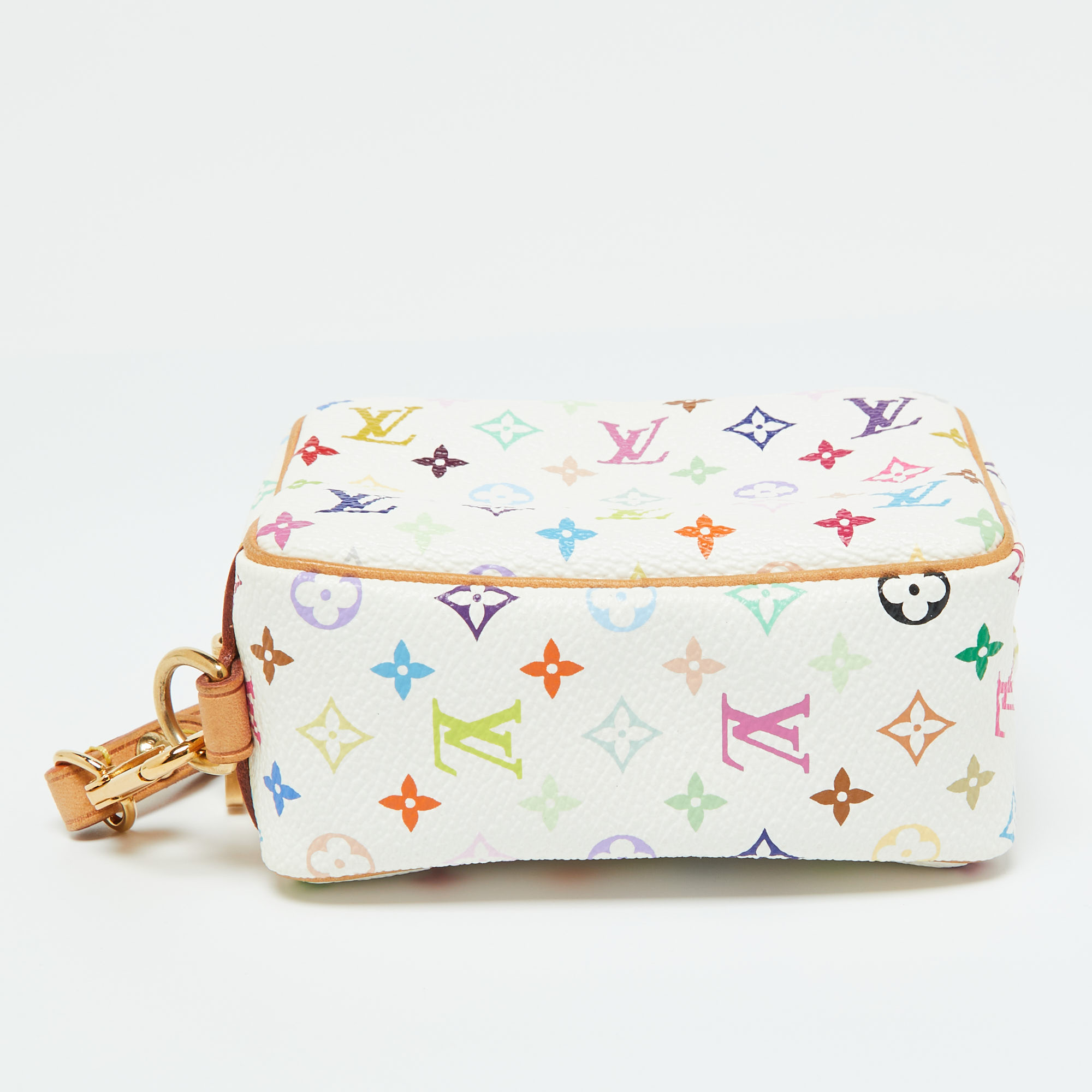 Louis Vuitton White Monogram Multicolore Canvas Wapity Pouch