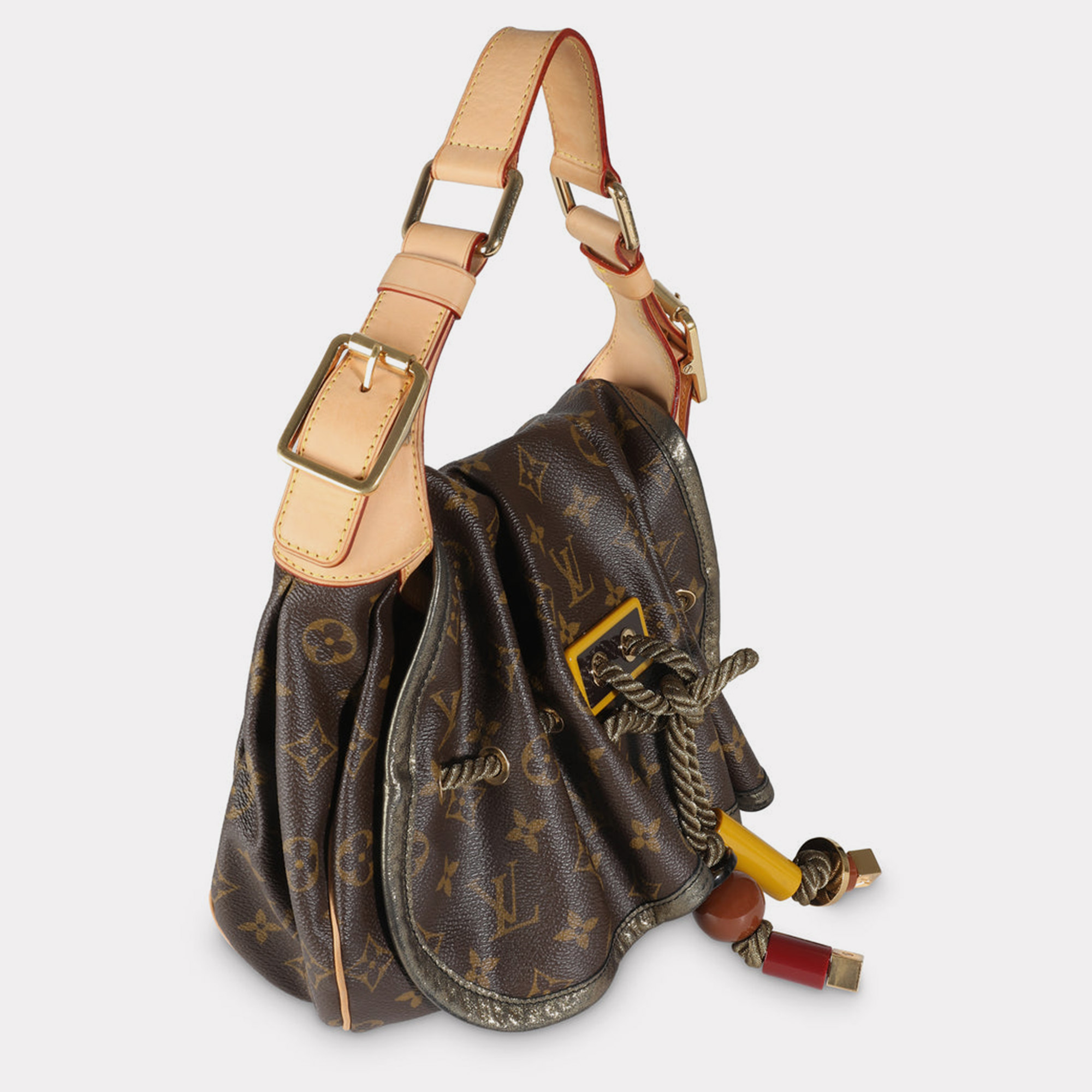 Louis Vuitton Brown Monogram Canvas Kalahari PM Hobo Bag