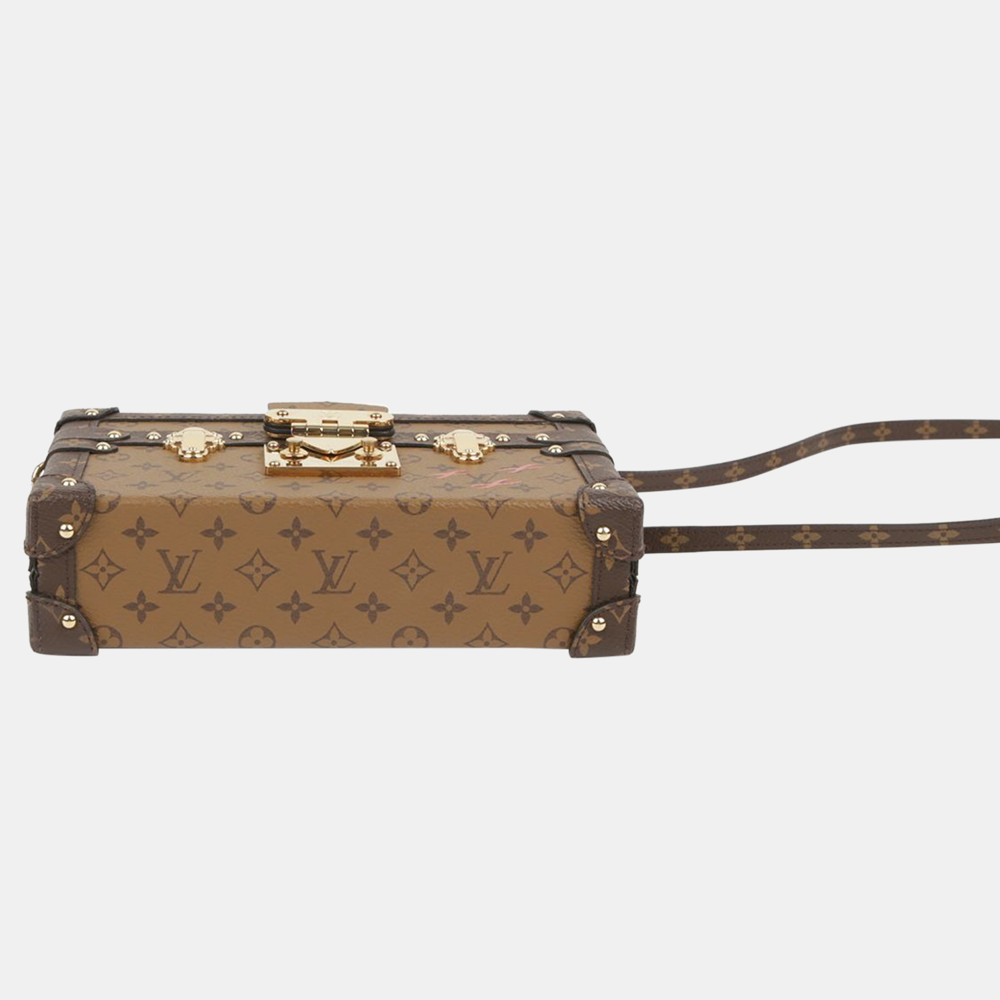 Louis Vuitton Monogram Reverse Canvas Petite Malle Shoulder Bag