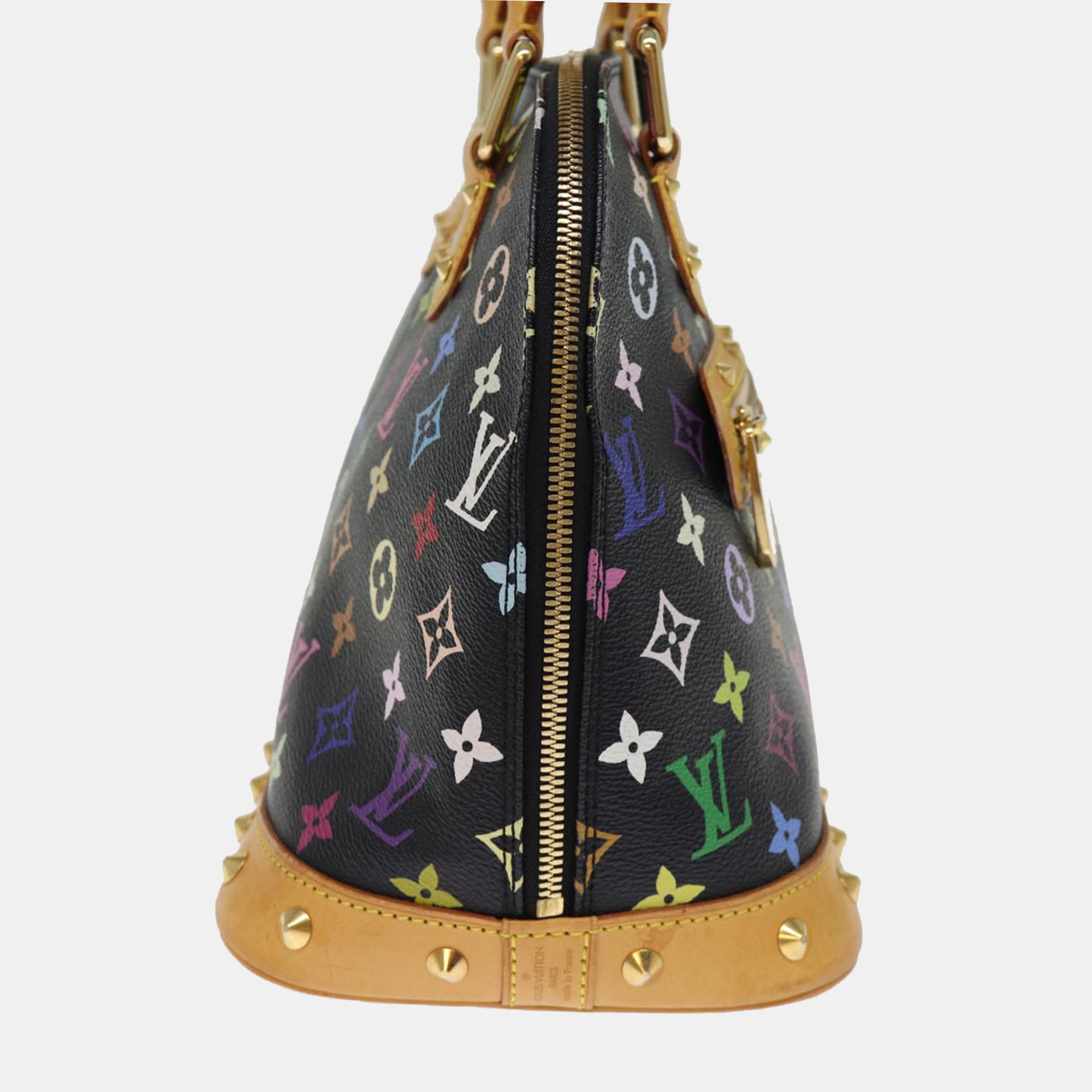 Louis Vuitton Black Monogram Multicolor Canvas Alma PM Satchel