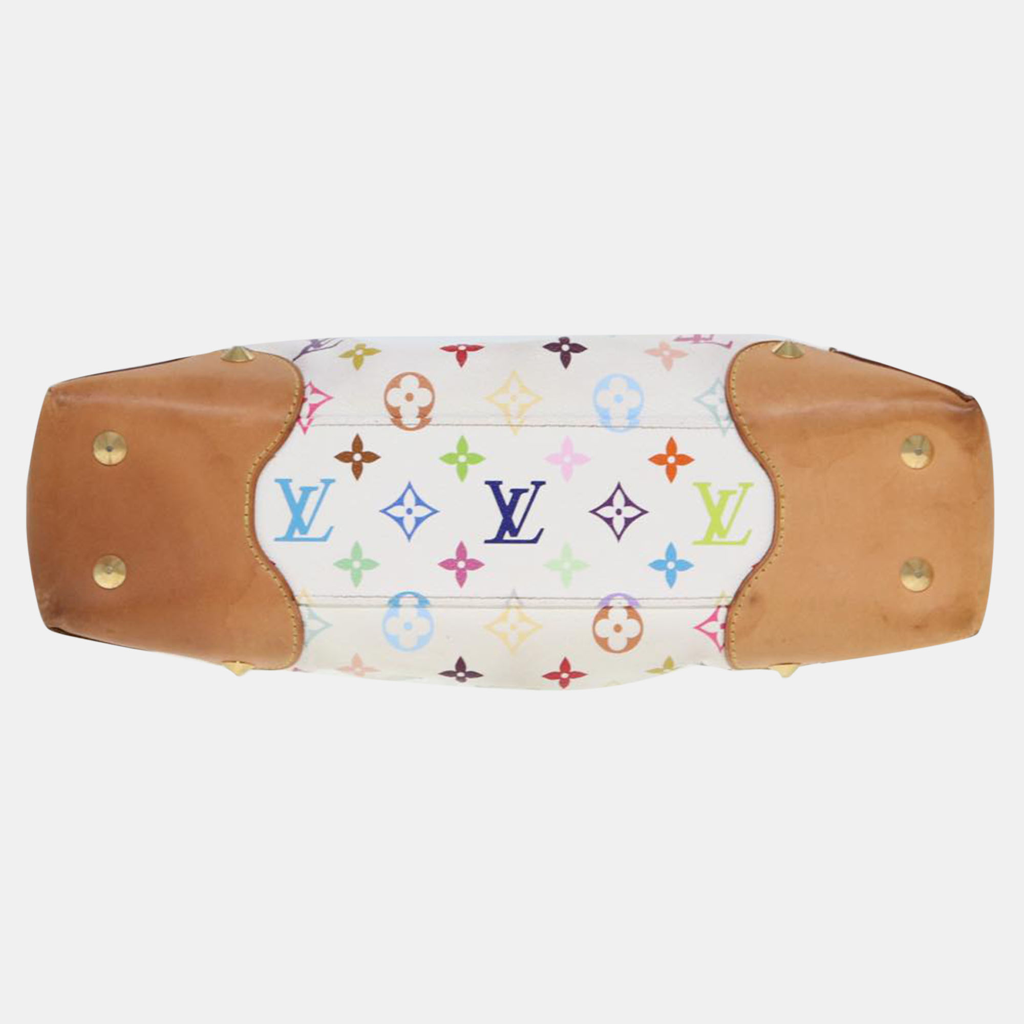 Louis Vuitton White Monogram Multicolor Canvas Judy Shoulder Bag