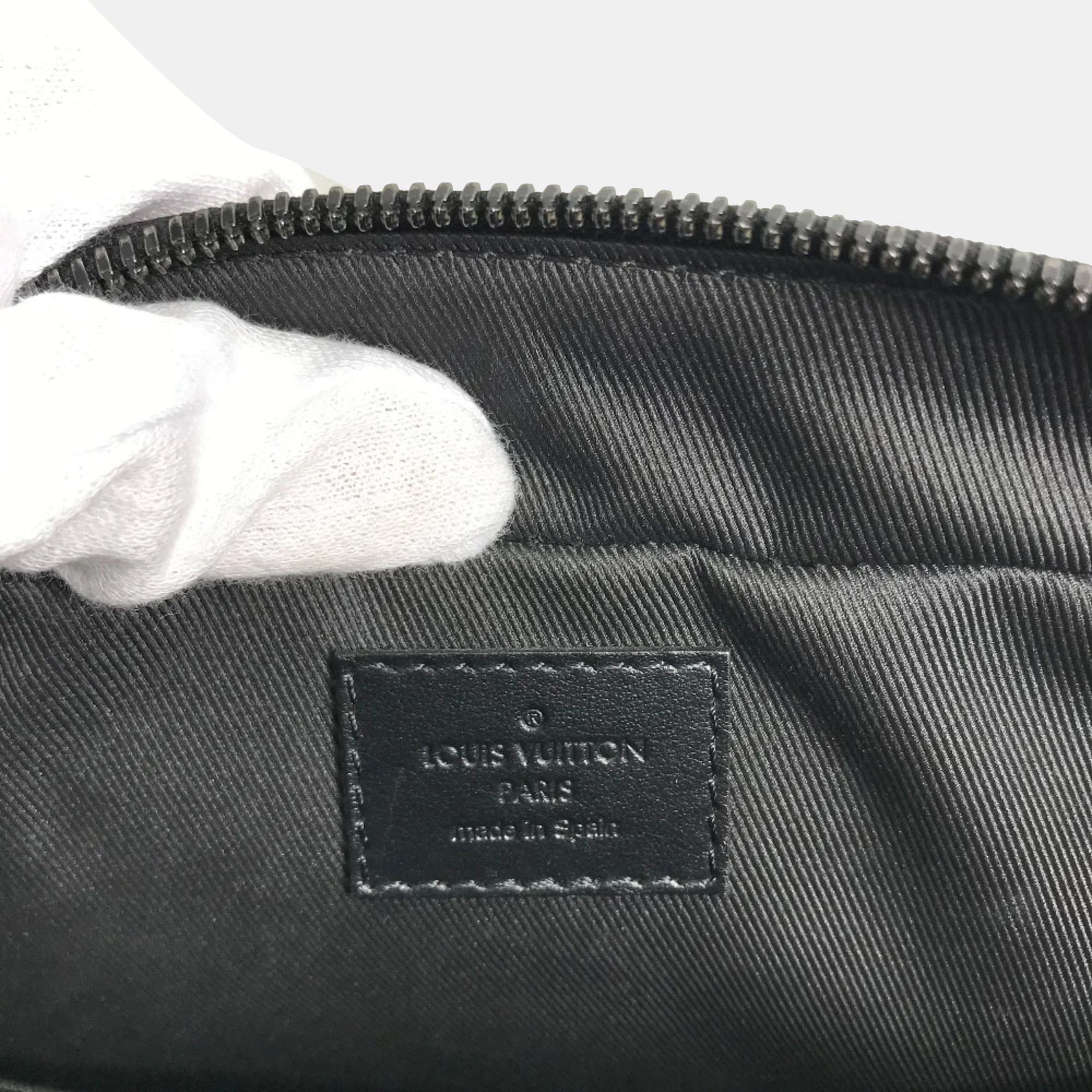 Louis Vuitton Black Monogram Eclipse Canvas Soft Trunk Briefcase Bag