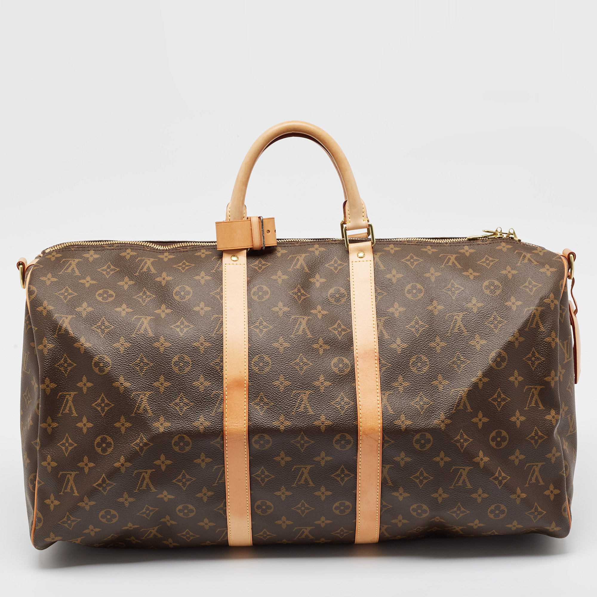 Louis Vuitton Monogram Canvas Keepall Bandouliere 55 Bag