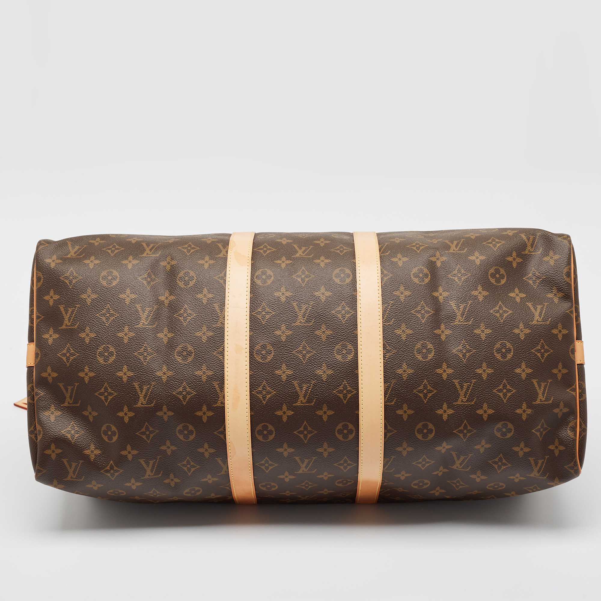 Louis Vuitton Monogram Canvas Keepall Bandouliere 55 Bag