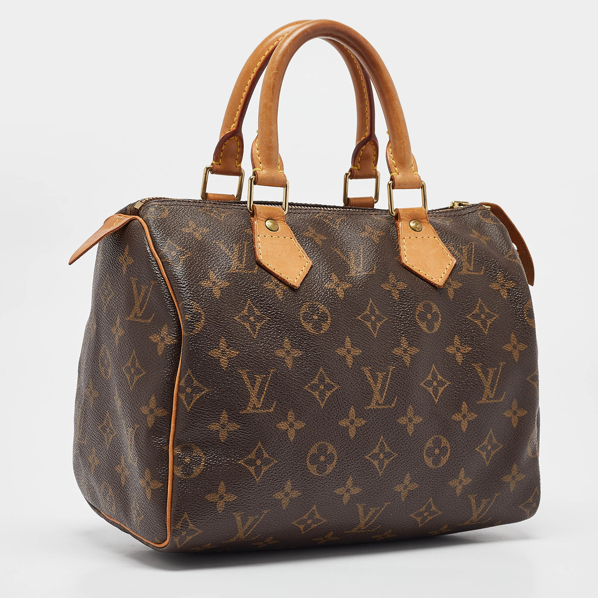 Louis Vuitton Monogram Canvas And Leather Speedy 25 Bag