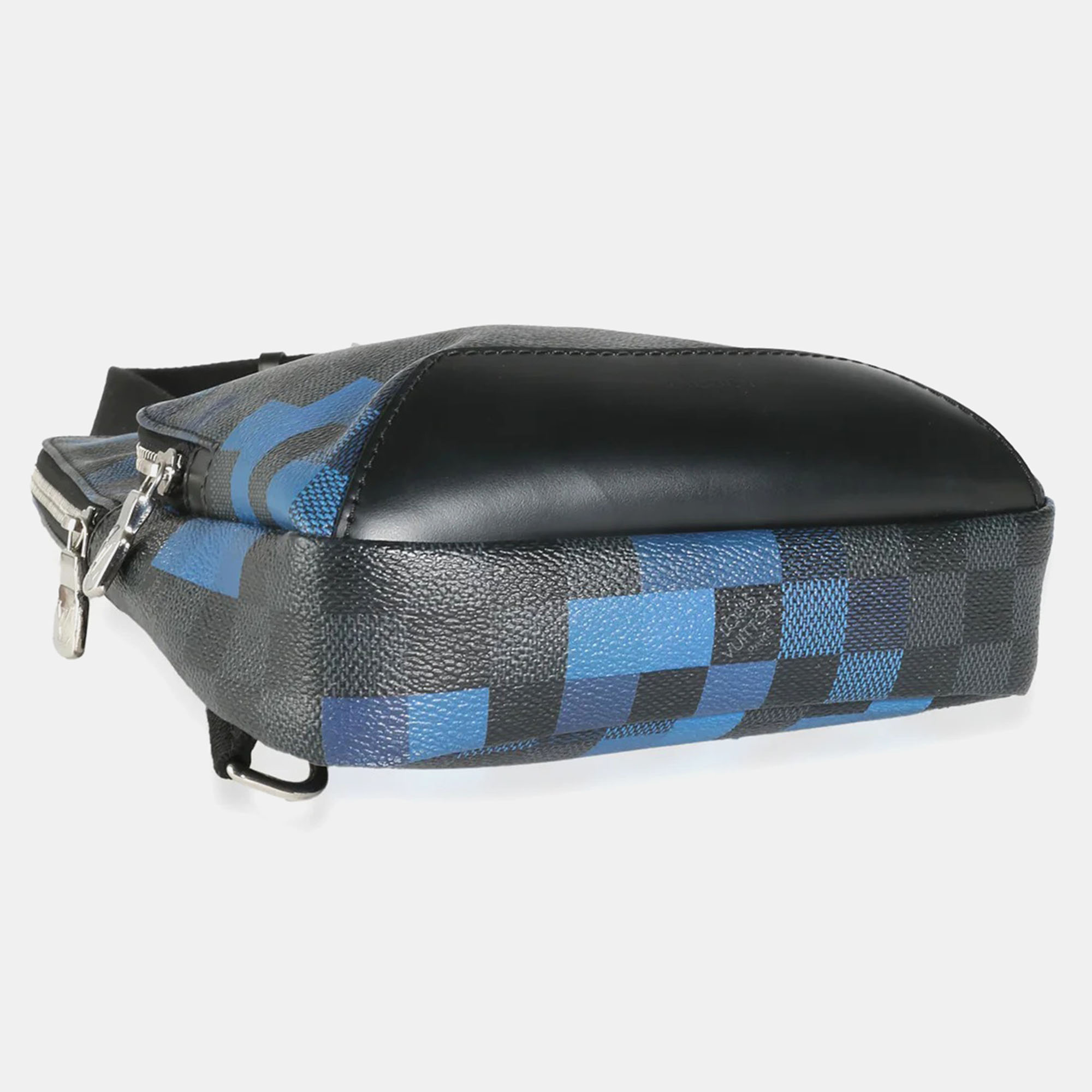 Louis Vuitton Blue/Black Limited Edition Damier Graphite Pixel Avenue Sling Bag