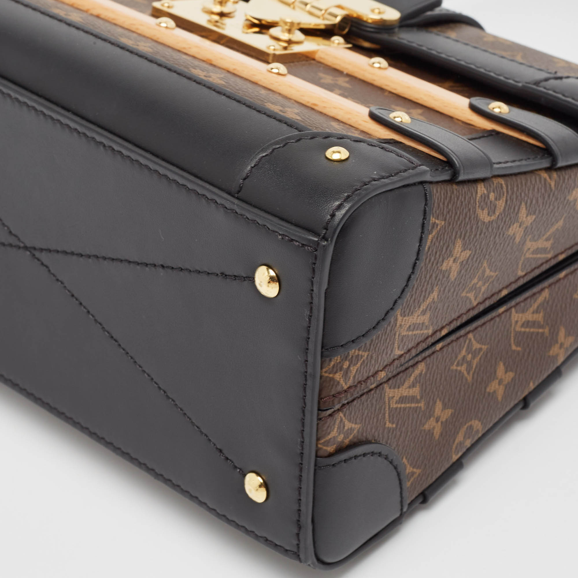 Louis Vuitton Black Monogram Canvas Trianon Top Handle Bag