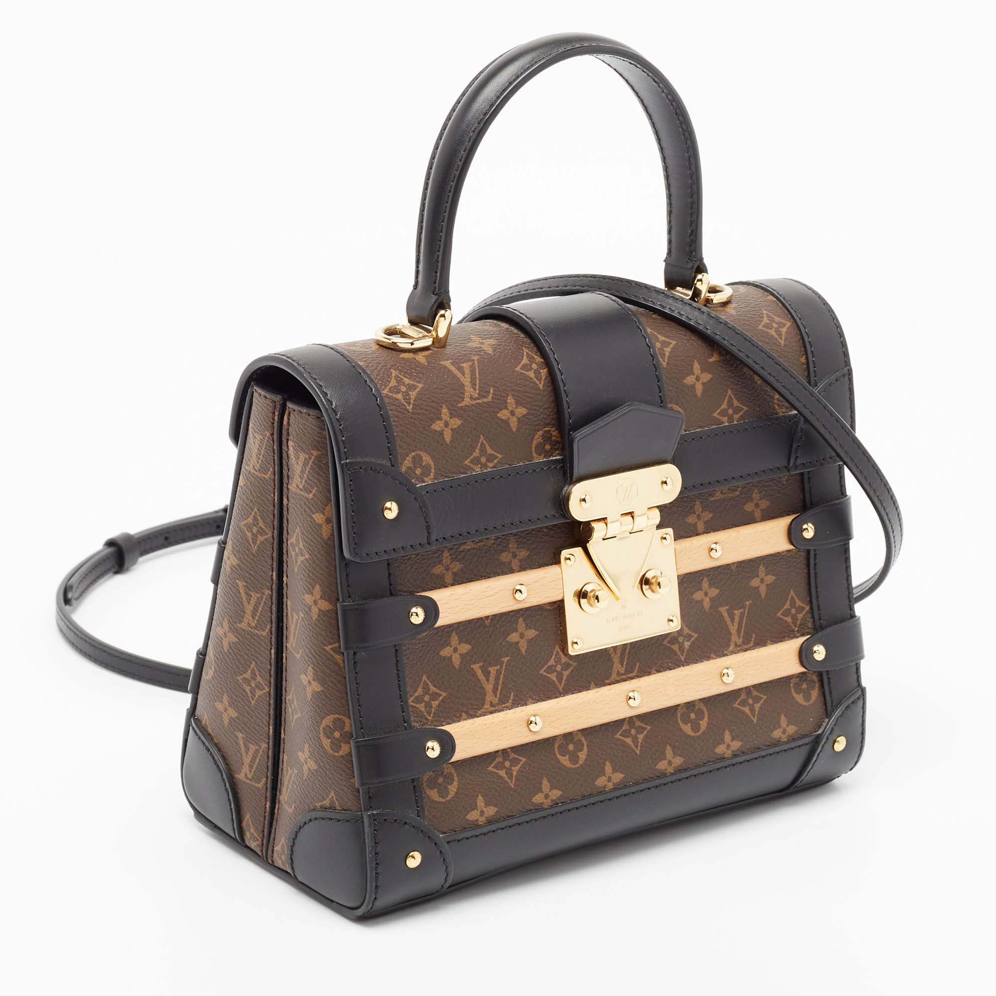 Louis Vuitton Black Monogram Canvas Trianon Top Handle Bag