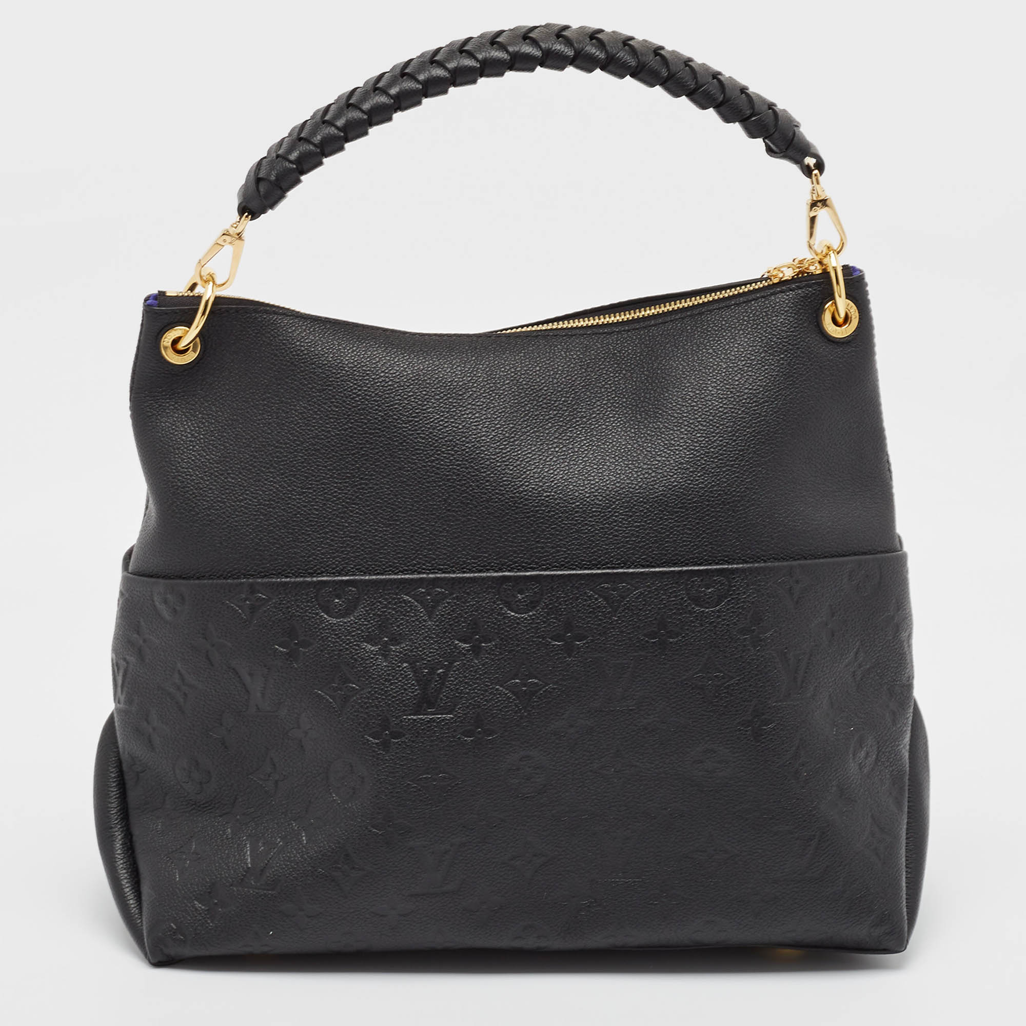 Louis Vuitton Black Monogram Empreinte Leather Maida Bag