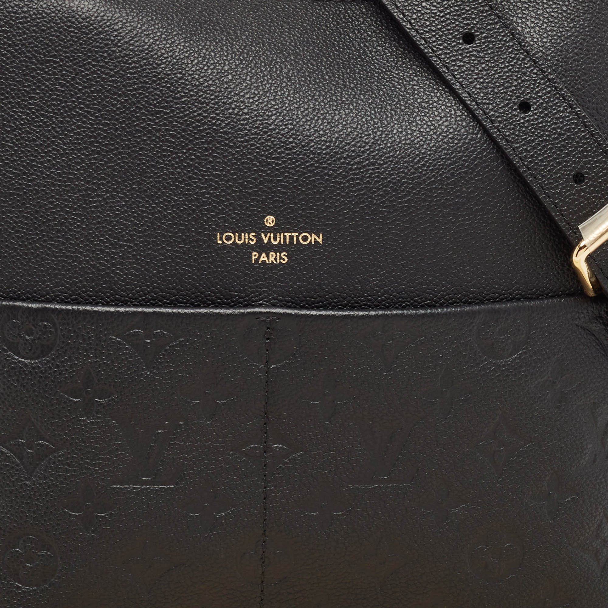 Louis Vuitton Black Monogram Empreinte Leather Maida Bag