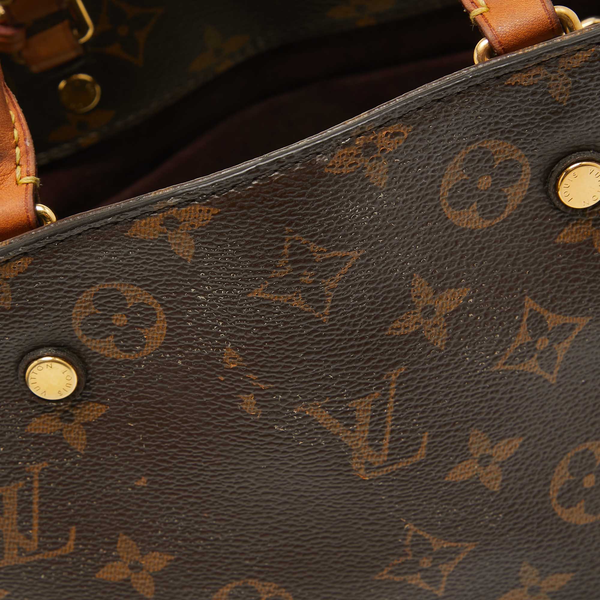 Louis Vuitton Monogram Canvas And Leather Montaigne BB Bag