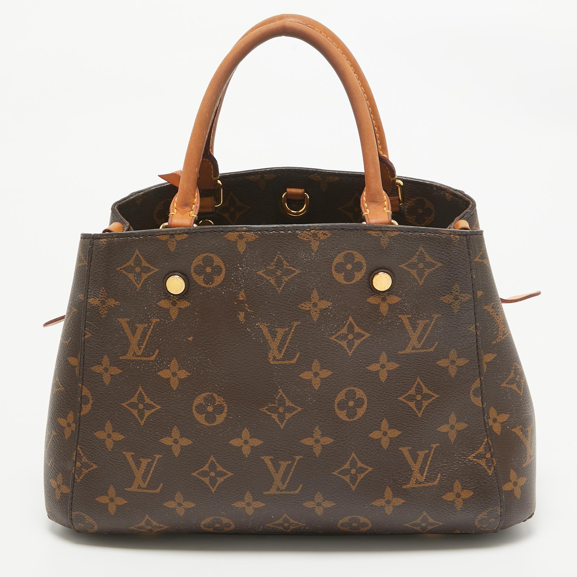 Louis Vuitton Monogram Canvas And Leather Montaigne BB Bag