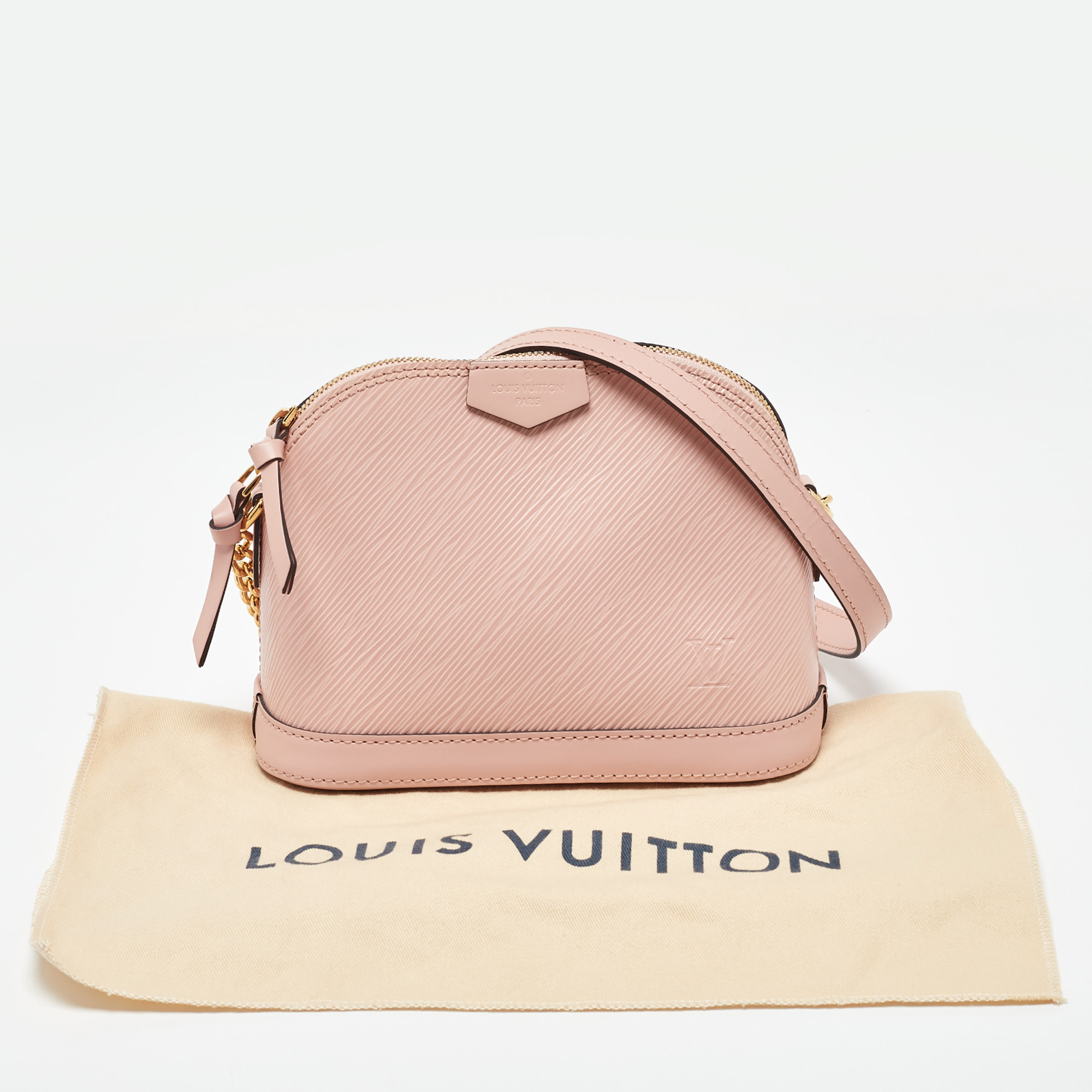 Louis Vuitton Rose Ballerine Epi Leather Mini Alma Bag