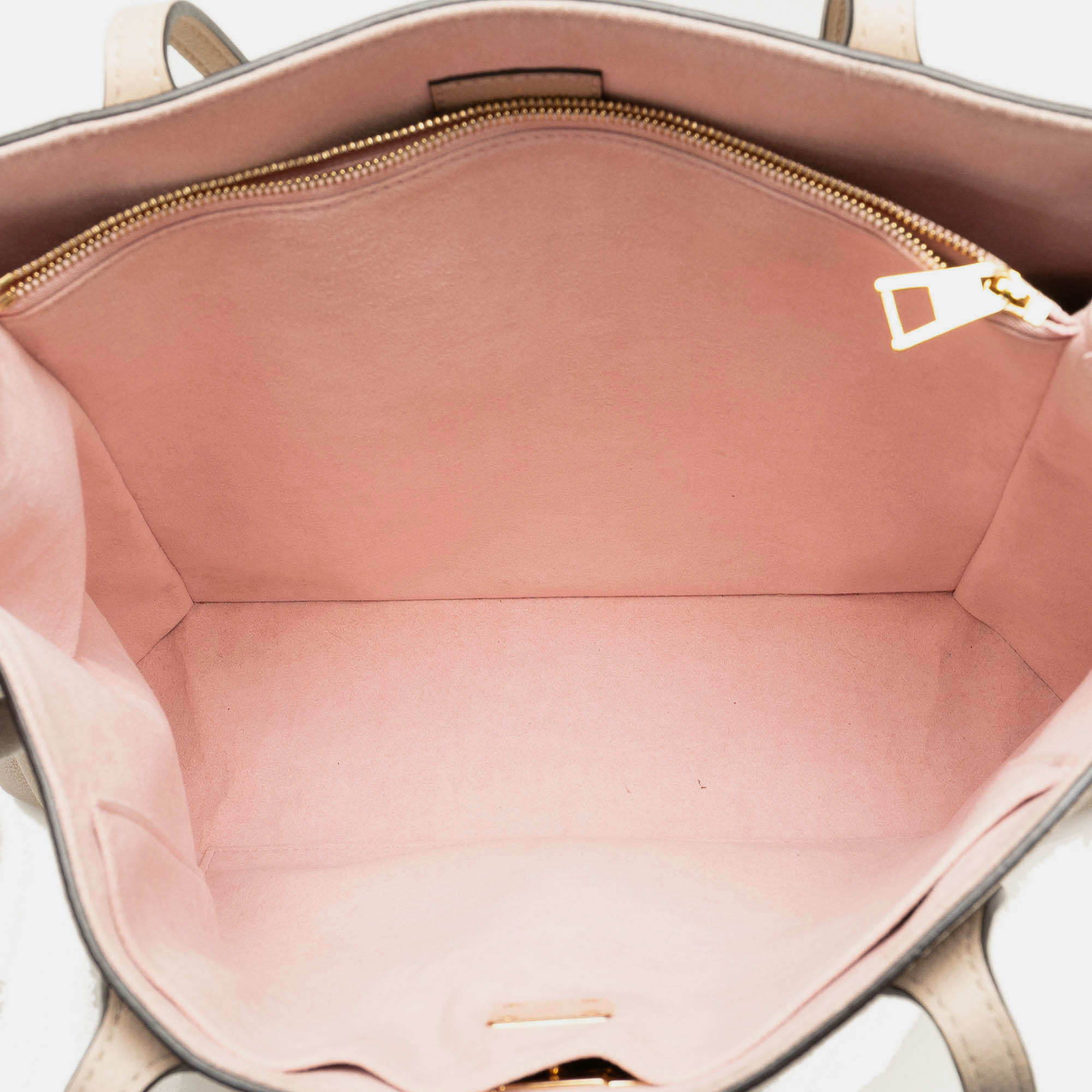 Louis Vuitton Pink Tone Leather Locke Shopper Bag