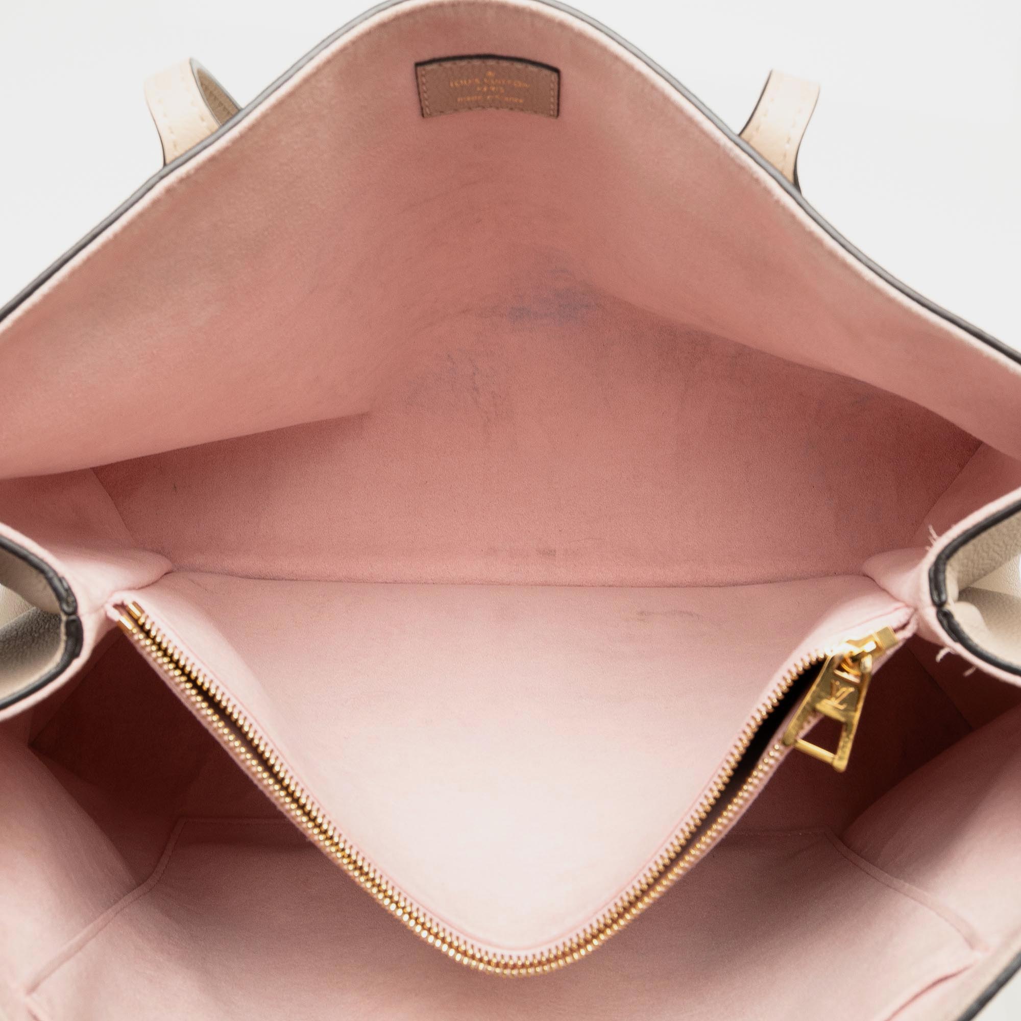 Louis Vuitton Pink Tone Leather Locke Shopper Bag