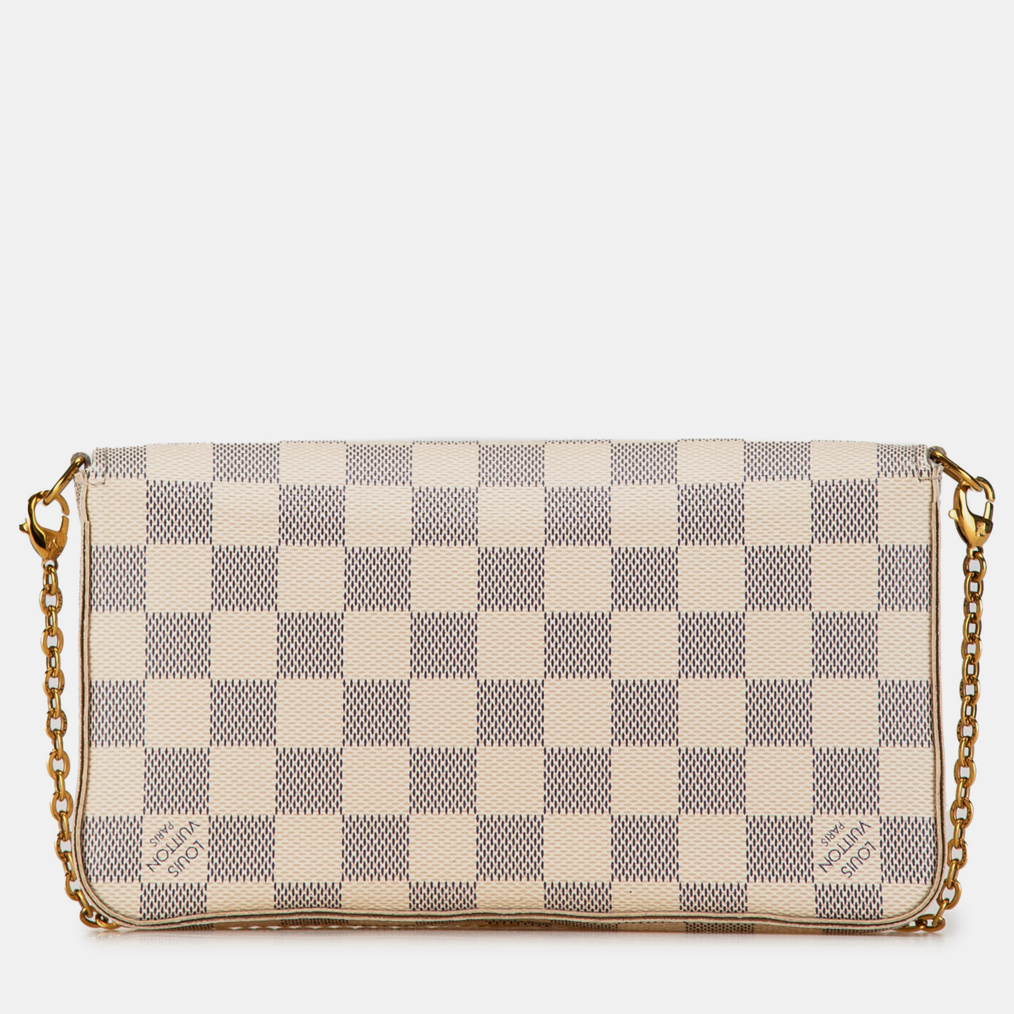 Louis Vuitton Damier Azur Pochette Felicie Chain Shoulder Bag