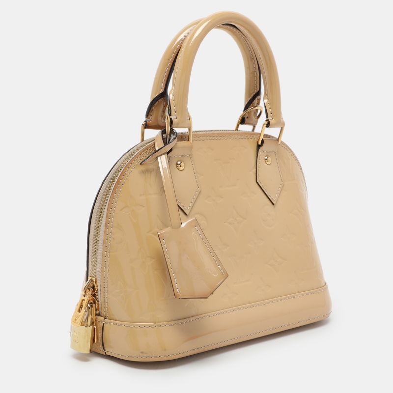 Louis Vuitton Beige Monogram Vernis Leather Alma BB Bag