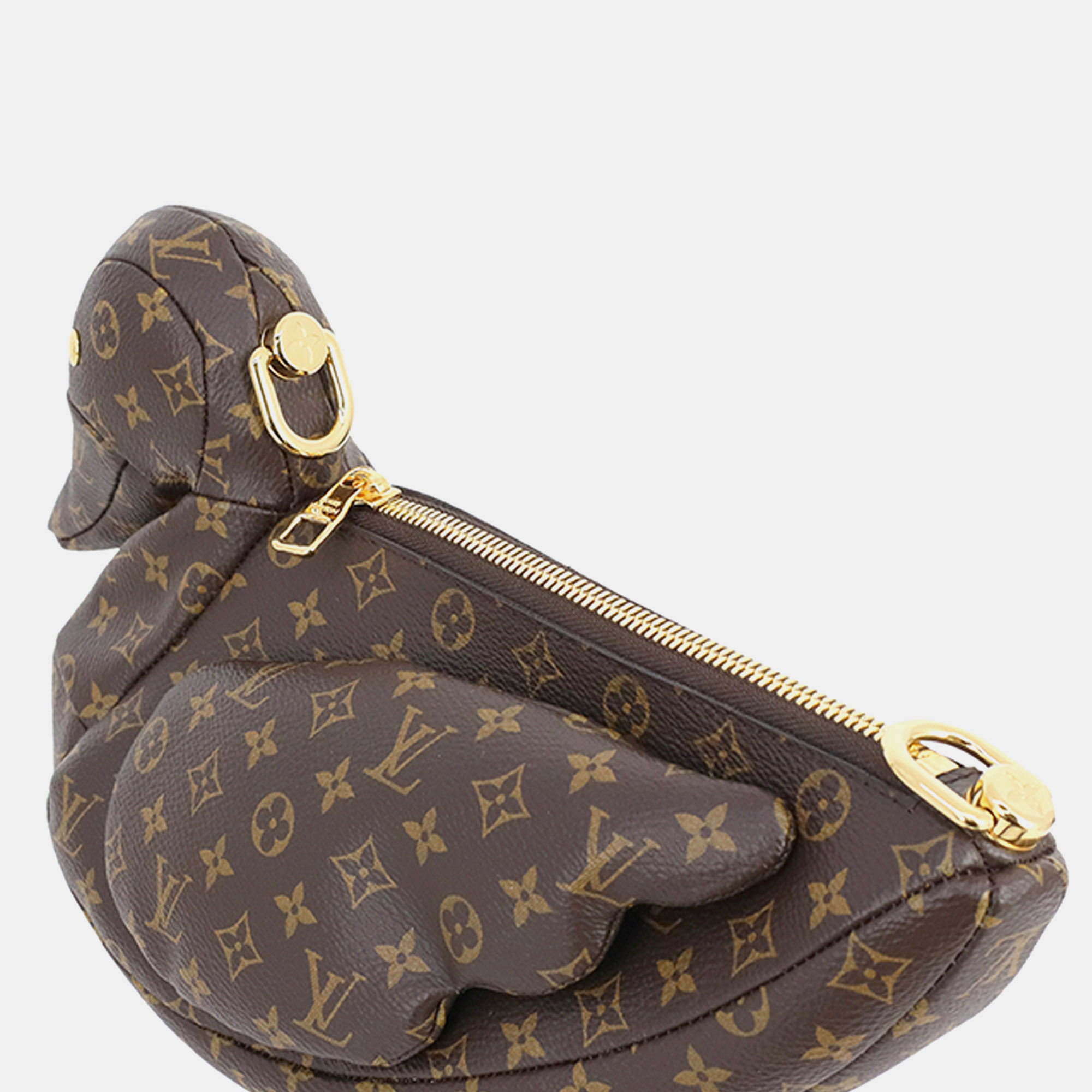 Louis Vuitton Brown Nigo Monogram Duck Shoulder Bag