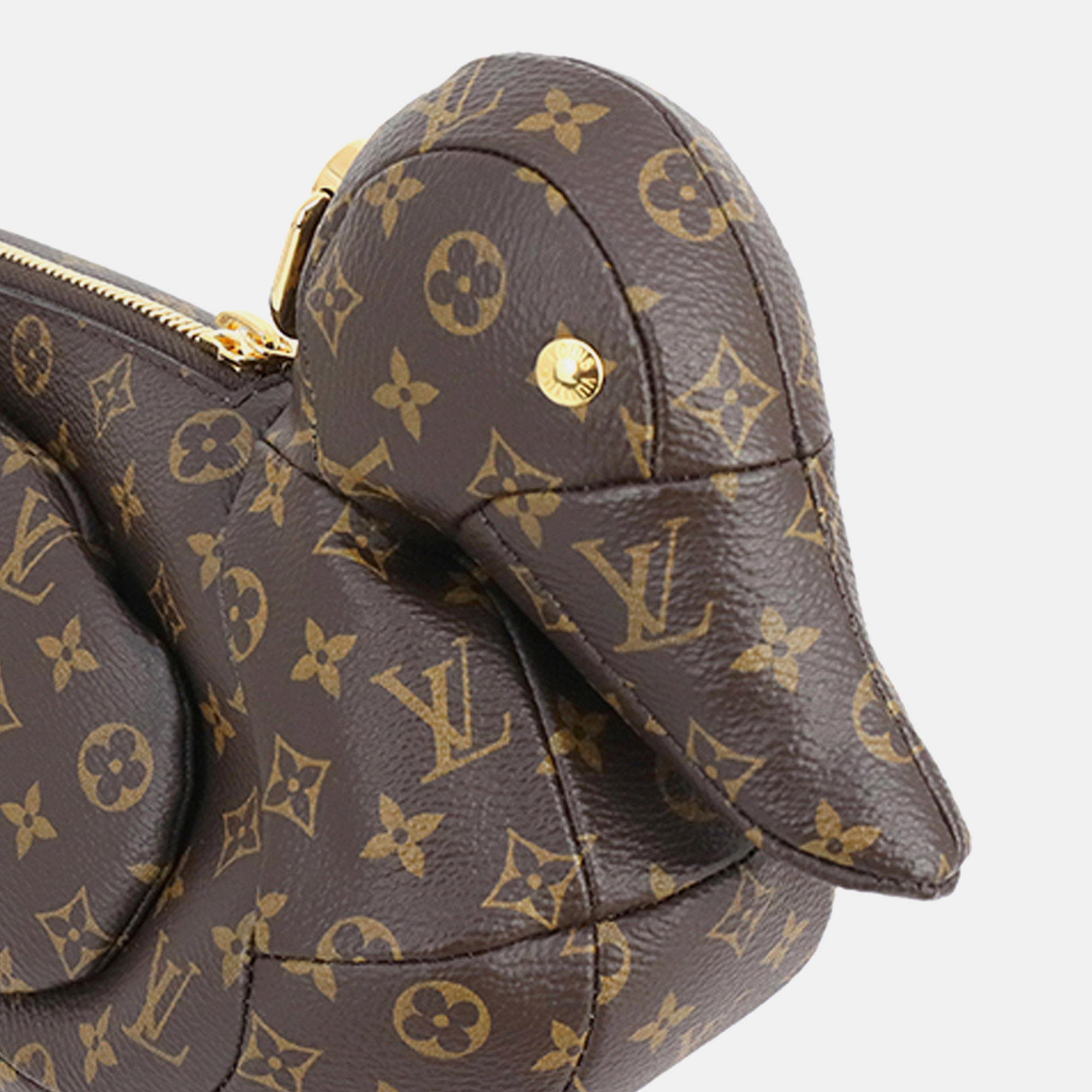 Louis Vuitton Brown Nigo Monogram Duck Shoulder Bag