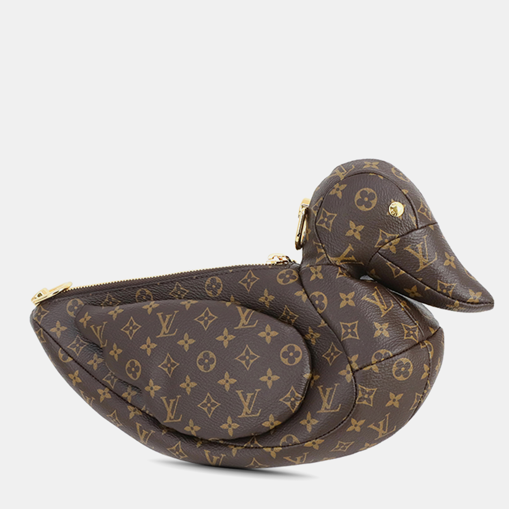 Louis Vuitton Brown Nigo Monogram Duck Shoulder Bag