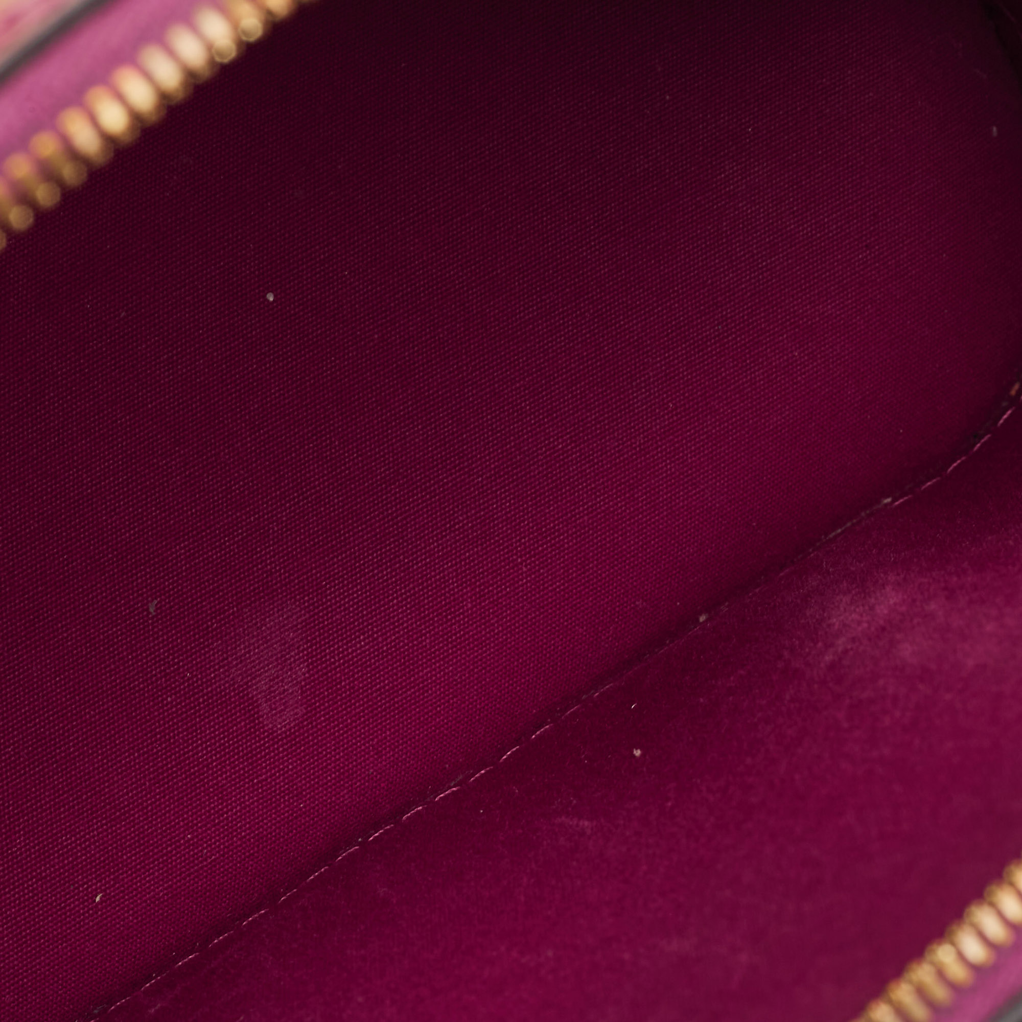 Louis Vuitton Burgundy Vernis Miroir Alma BB Bag