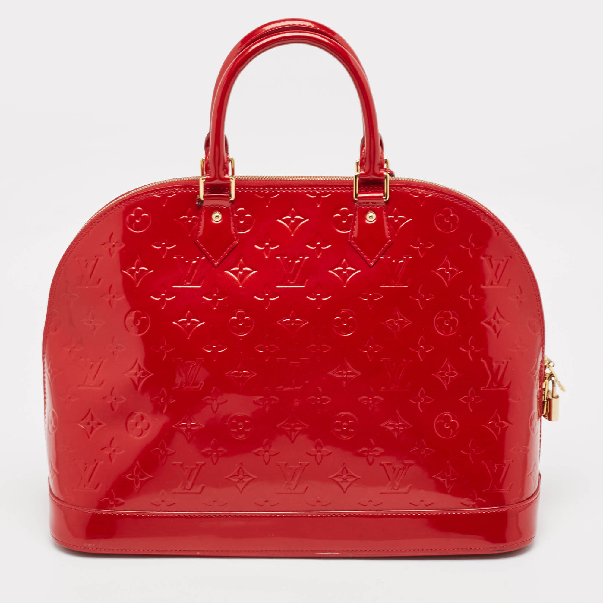 Louis Vuitton Pomme D’amour Monogram Vernis Alma GM Bag