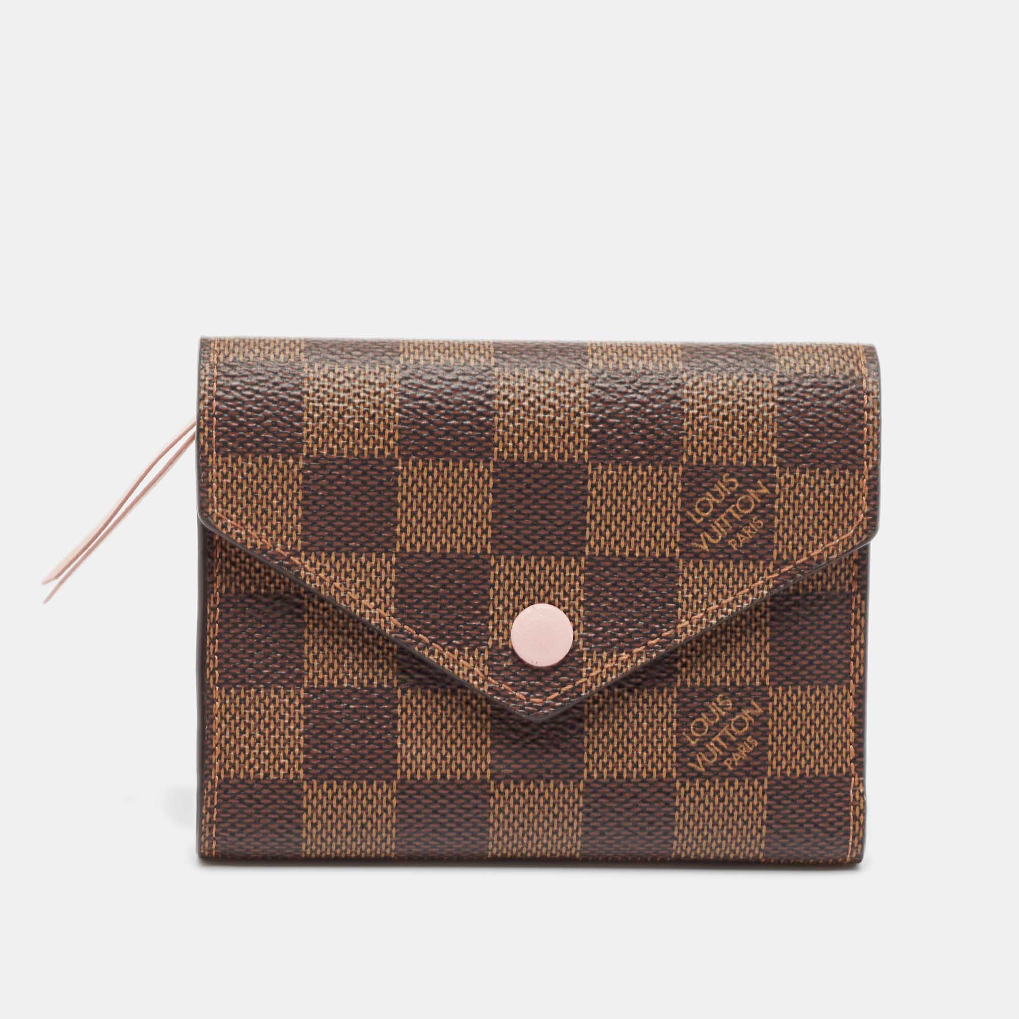 Louis Vuitton Damier Ebene Canvas Victorine Wallet