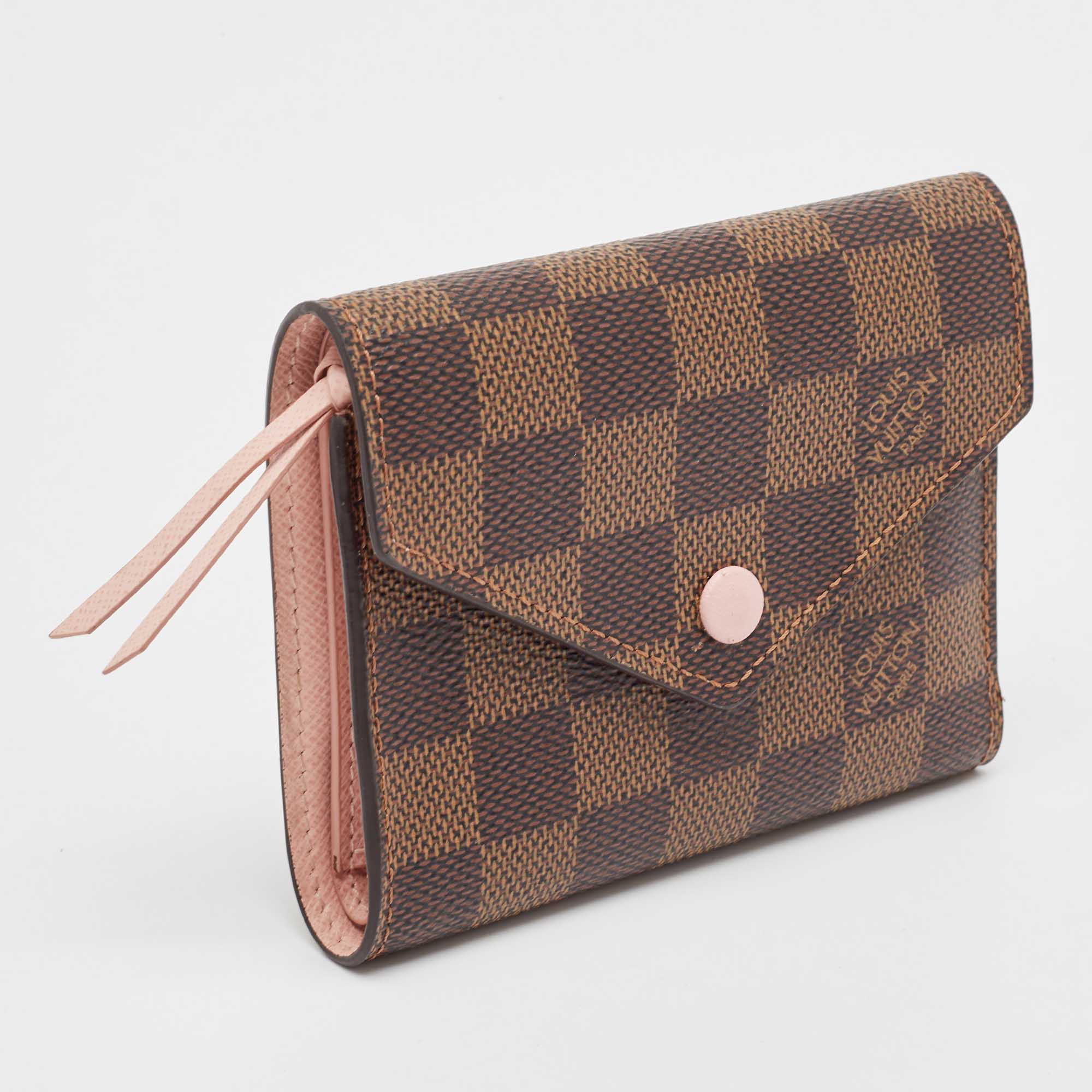 Louis Vuitton Damier Ebene Canvas Victorine Wallet