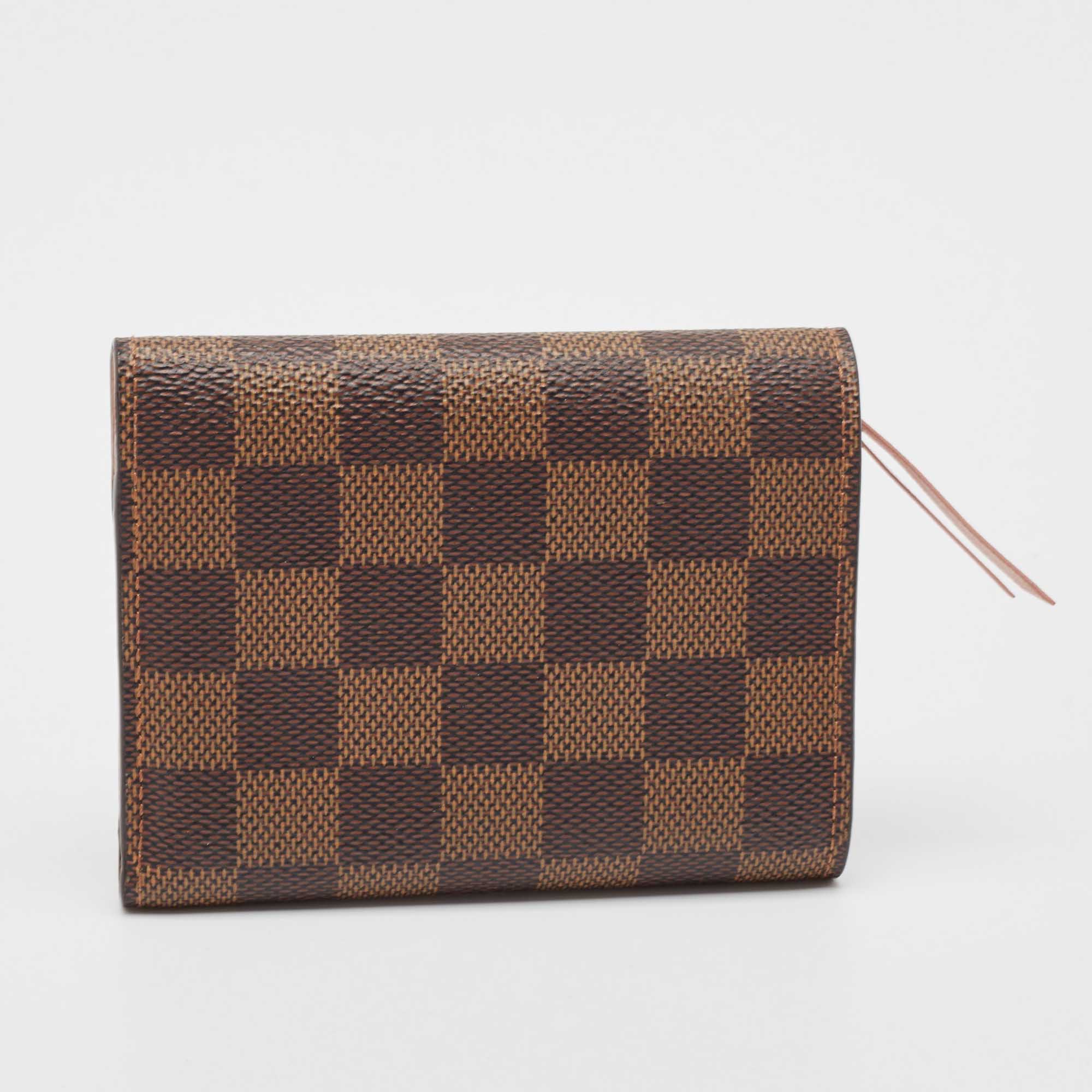 Louis Vuitton Damier Ebene Canvas Victorine Wallet