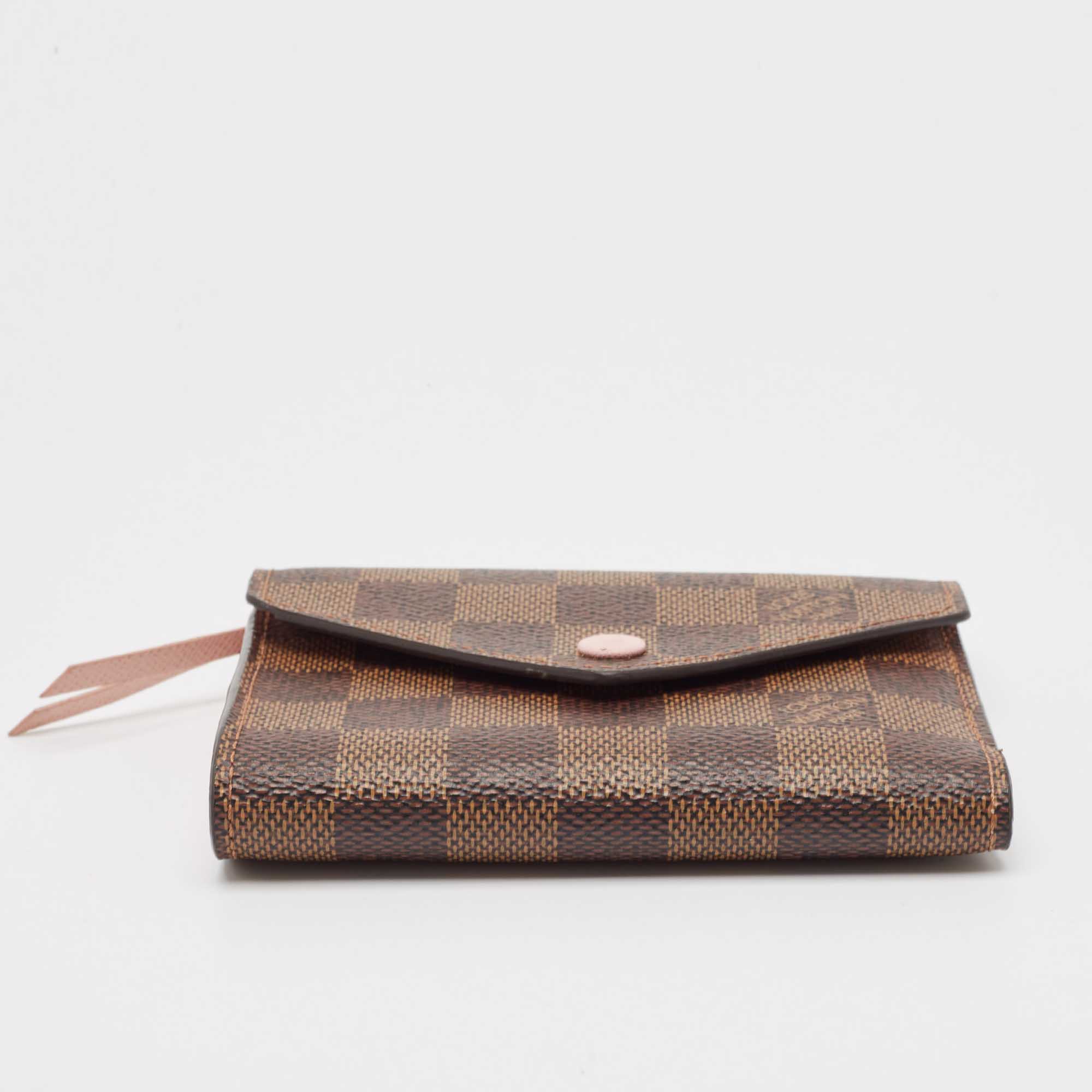 Louis Vuitton Damier Ebene Canvas Victorine Wallet