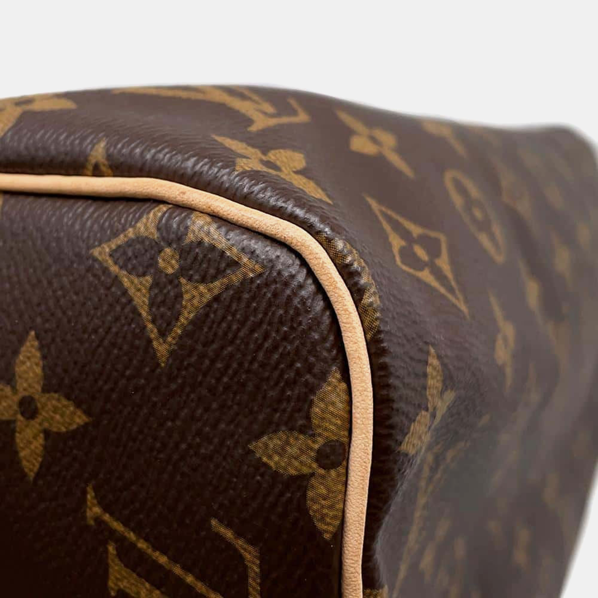 Louis Vuitton Brown Monogram Speedy Bandouliere 30 Satchel Bag