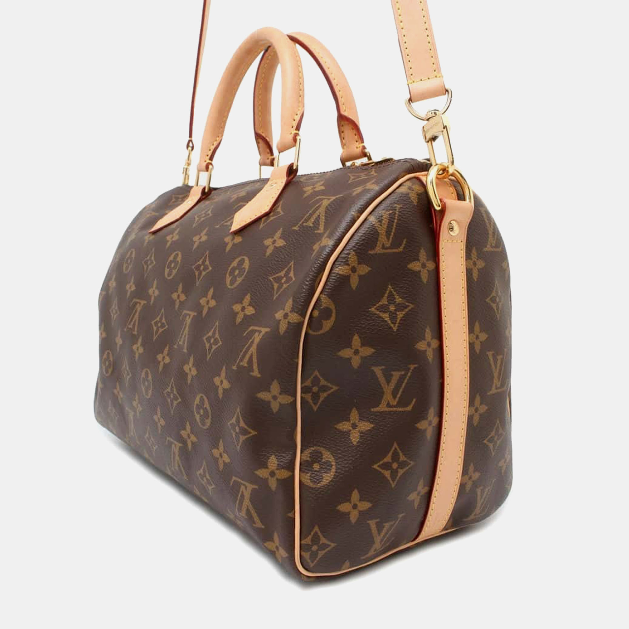 Louis Vuitton Brown Monogram Speedy Bandouliere 30 Satchel Bag