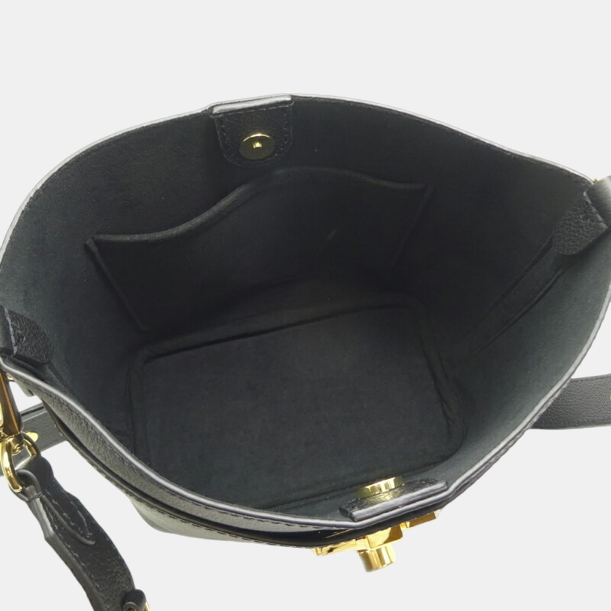 Louis Vuitton Black Grained Calf Leather Rock & Walk Bag