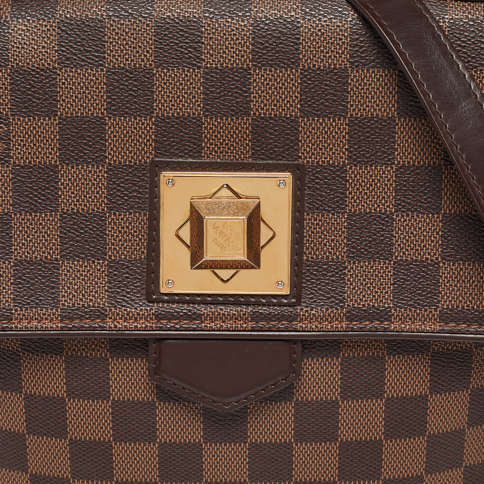 Louis Vuitton Damier Ebene Canvas Bergamo MM Bag