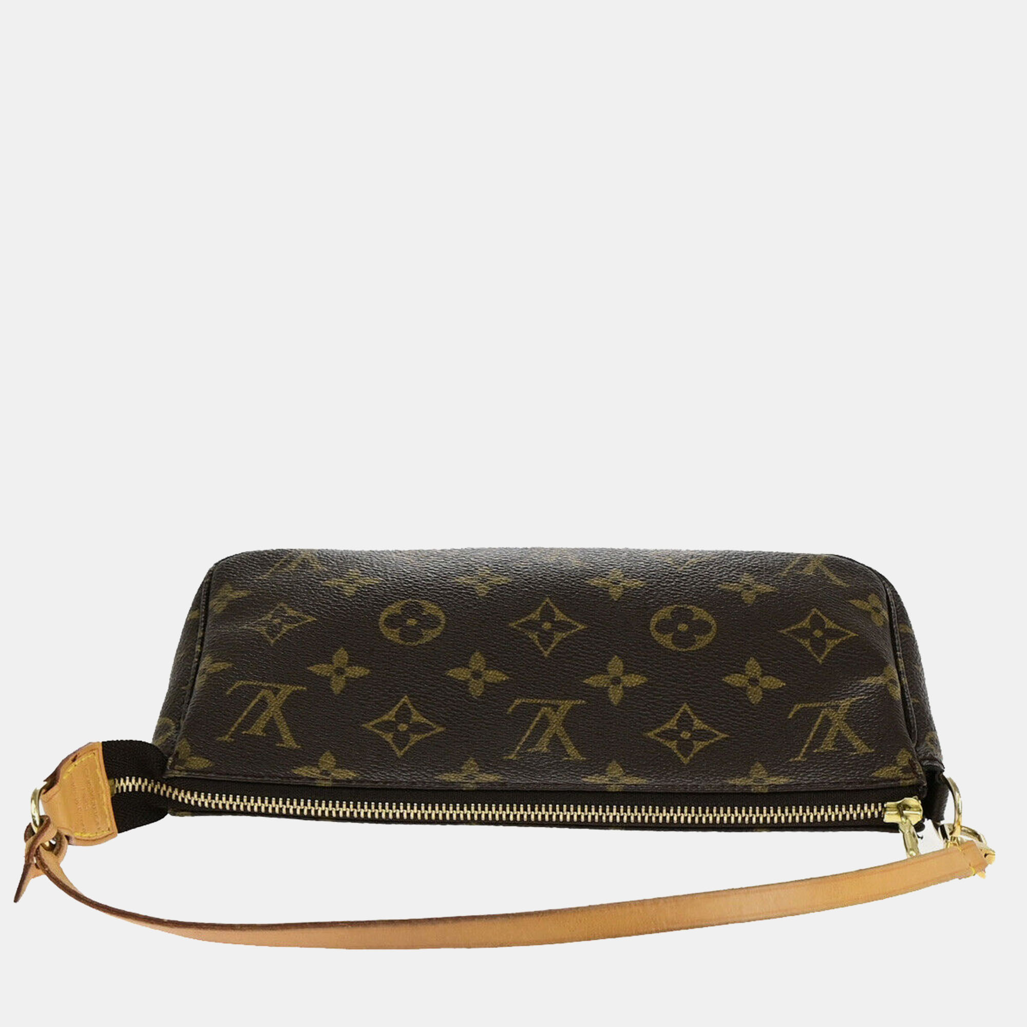 Louis Vuitton Brown Canvas Pochette Accessoires Shoulder Bag