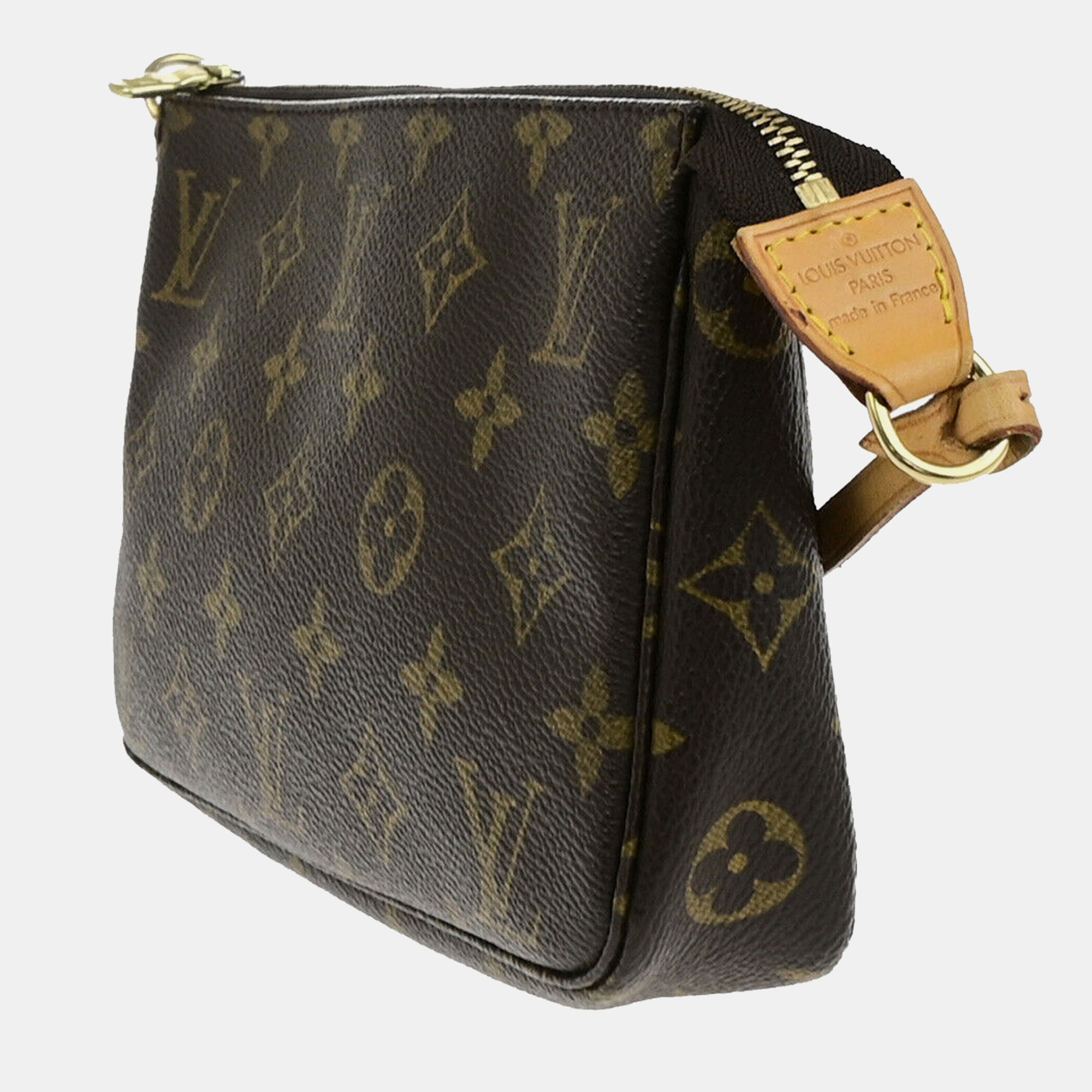 Louis Vuitton Brown Canvas Pochette Accessoires Shoulder Bag