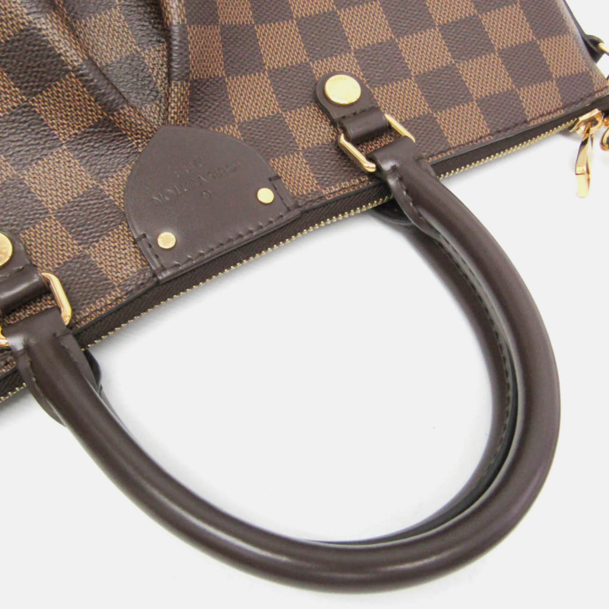 Louis Vuitton Brown Damier Ebene Canvas Siena MM Tote Bag