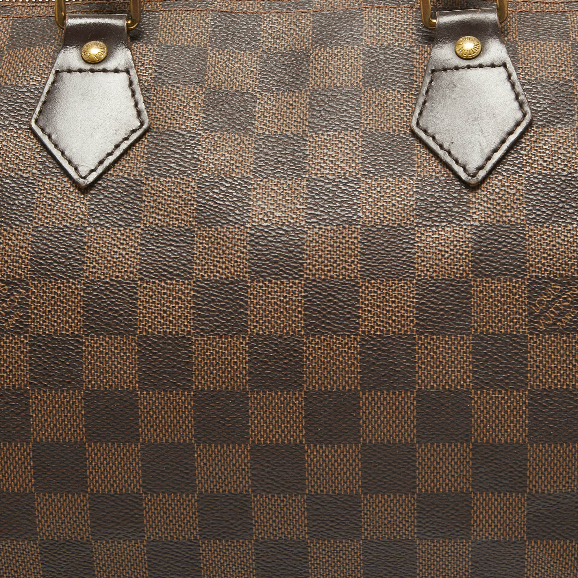 Louis Vuitton Damier Ebene Canvas Speedy 35 Bag