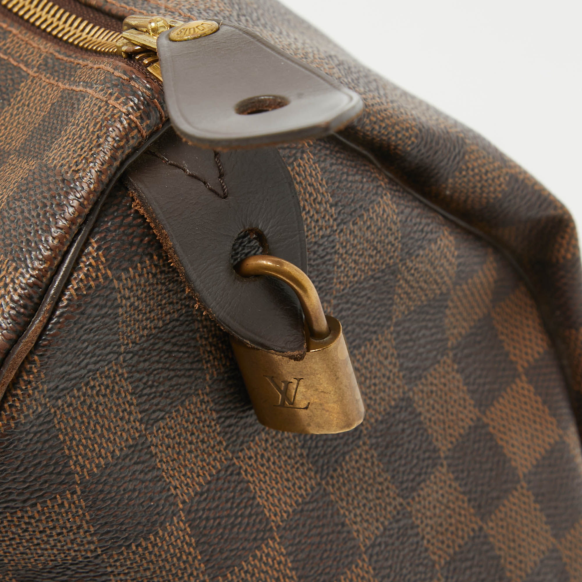 Louis Vuitton Damier Ebene Canvas Speedy 35 Bag