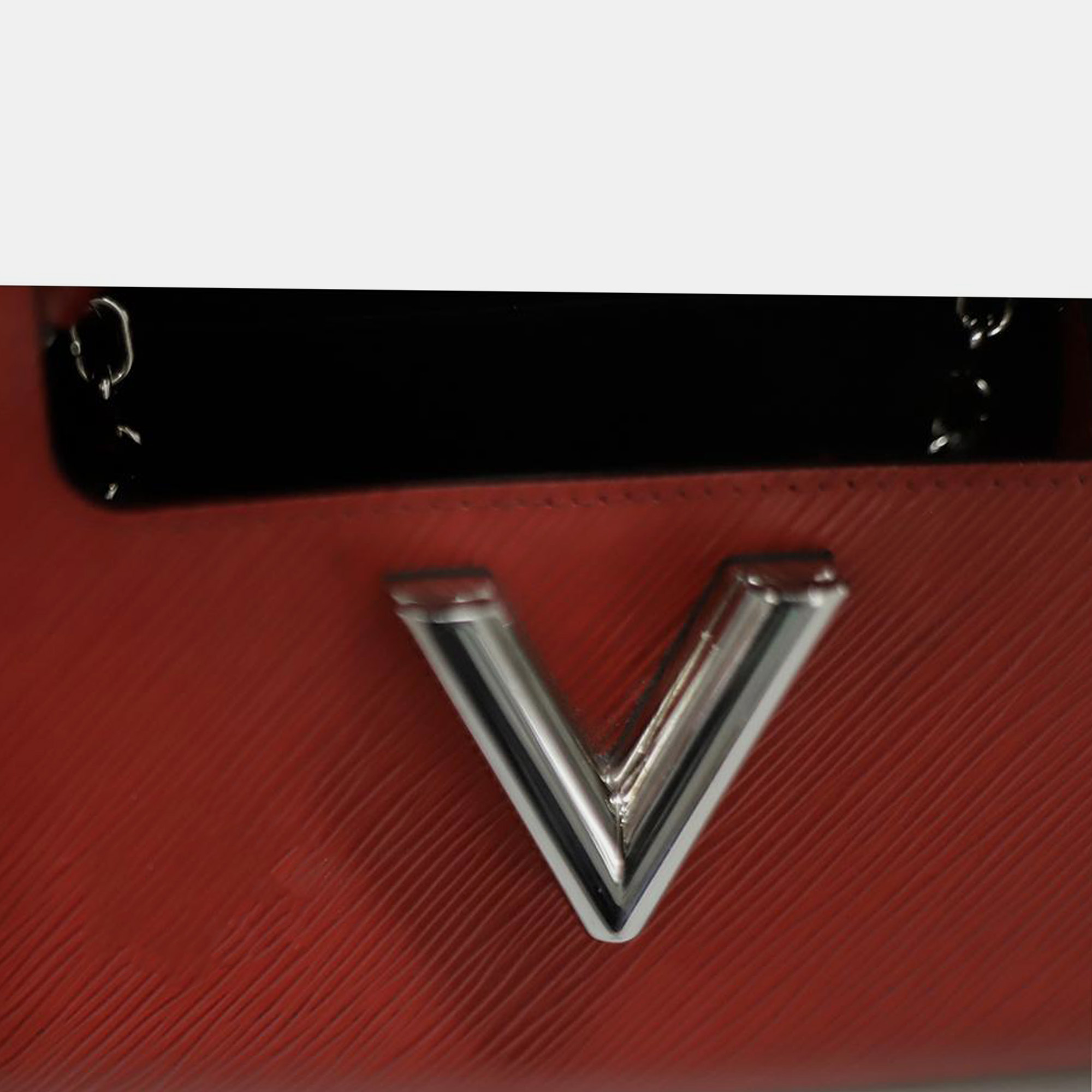 Louis Vuitton Red Epi Leather Stud Twist PM Crossbody Bag