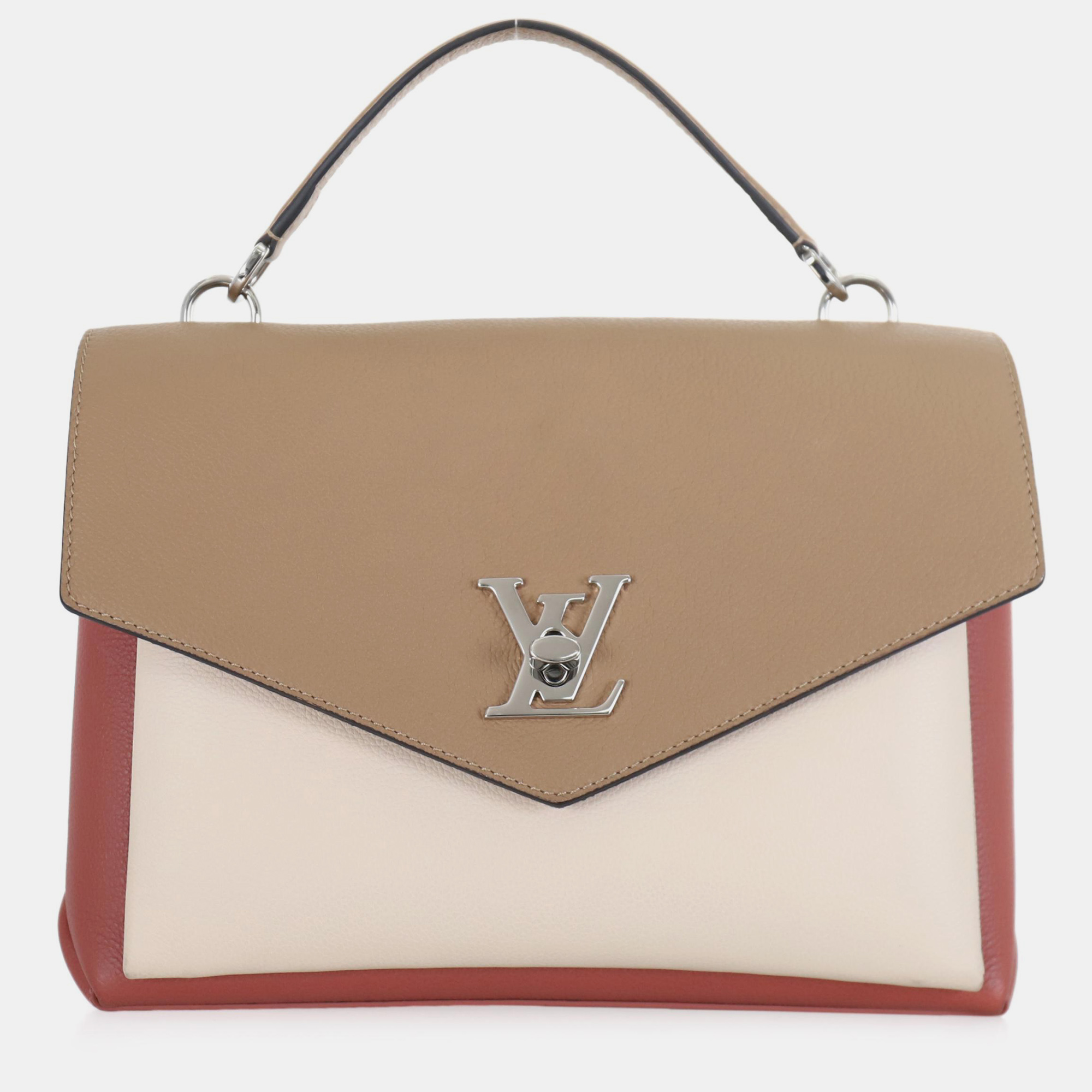 Louis Vuitton Light Brown/ Cream/ Pink MyLockme Satchel Bag